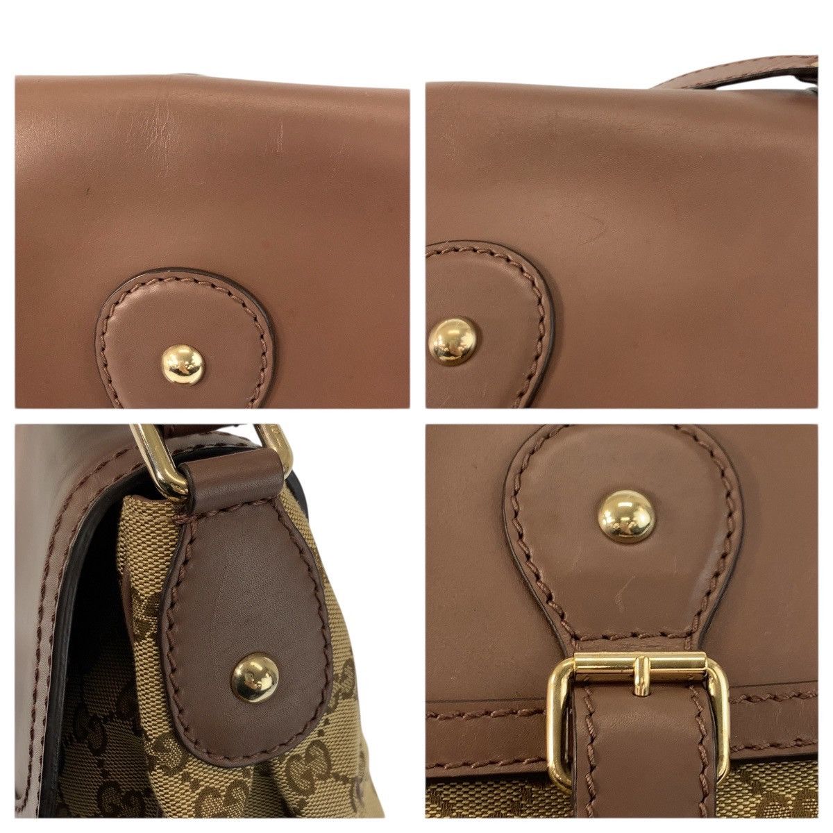 Gucci Gucci Gucci Sukey GG Canvas Leather Shoulder Bag Leather Shoulder Bag 308452 DUTY FREE for USA Size ONE SIZE - 6 Thumbnail