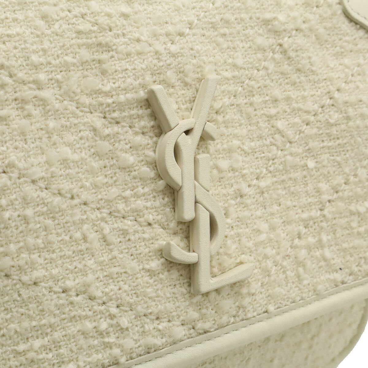 Yves Saint Laurent Yves Saint Laurent Yves Saint Laurent Niki Boucle Tweed Leather Shoulder Bag Leather Shoulder Bag 633160 DUTY FREE for USA Size ONE SIZE - 8 Thumbnail