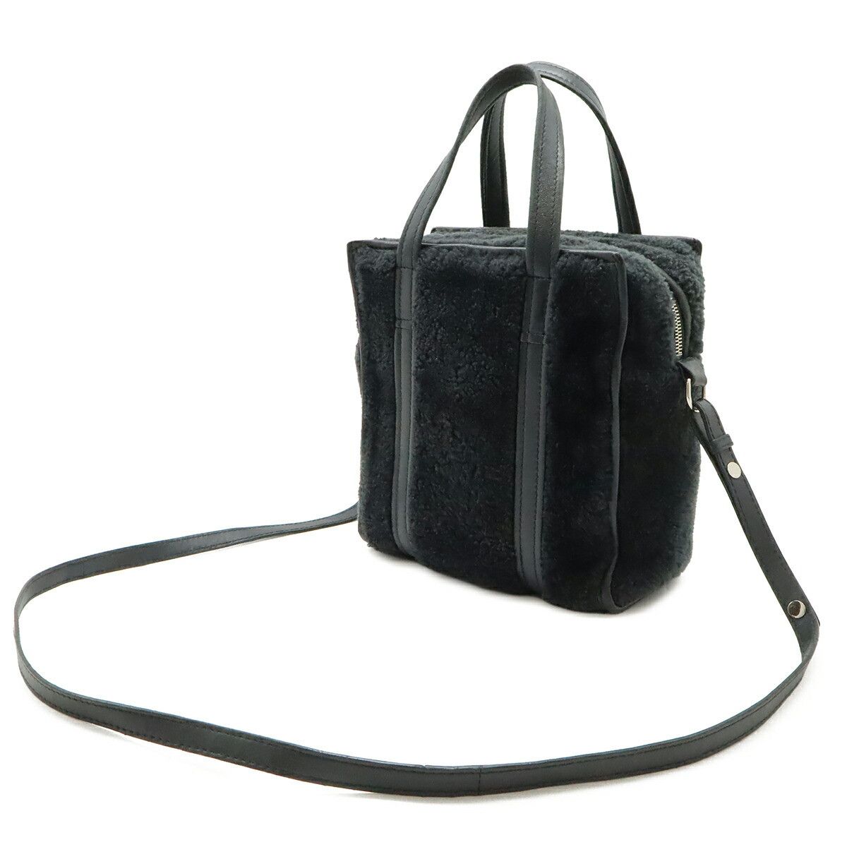 Balenciaga Balenciaga Balenciaga Bazaar Shopper XS Leather Shearling 2way Bag Leather Shoulder Bag 452458 DUTY FREE for USA Size ONE SIZE - 2 Thumbnail