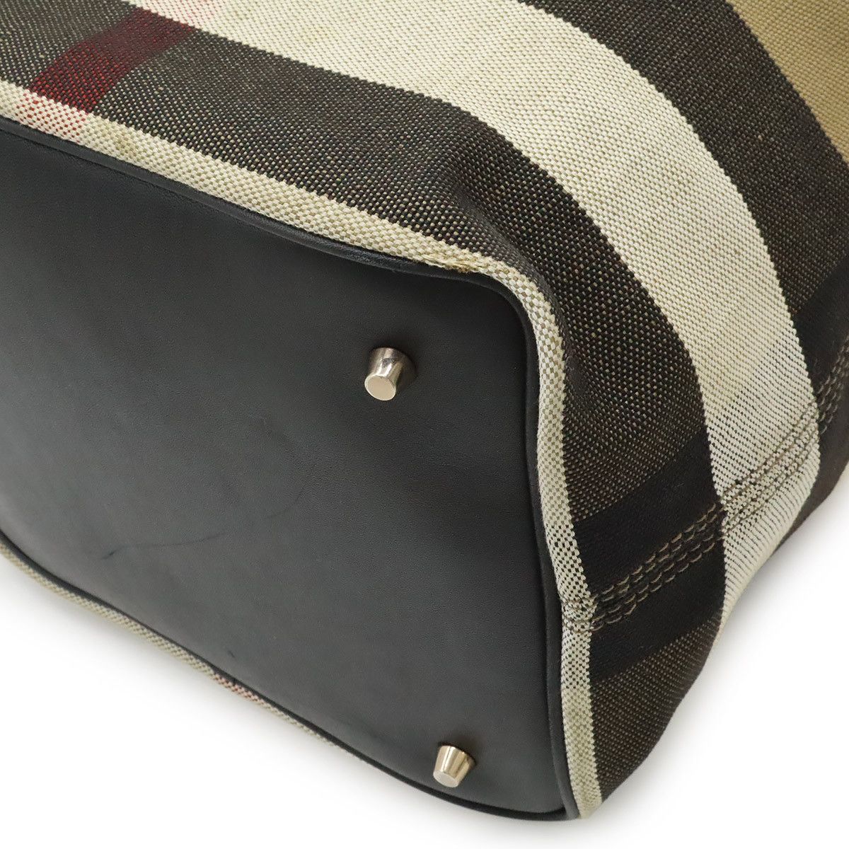 Burberry Burberry Burberry Ashby Canvas Leather 2way Shoulder Bag Textile Shoulder Bag 3945728 DUTY FREE for USA Size ONE SIZE - 3 Thumbnail