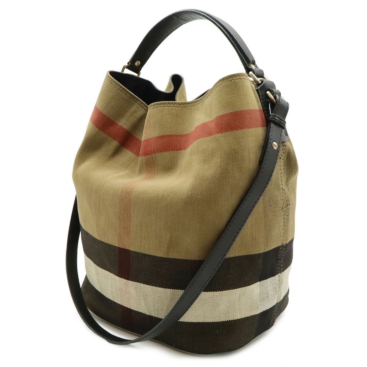 Burberry Burberry Burberry Ashby Canvas Leather 2way Shoulder Bag Textile Shoulder Bag 3945728 DUTY FREE for USA Size ONE SIZE - 2 Thumbnail