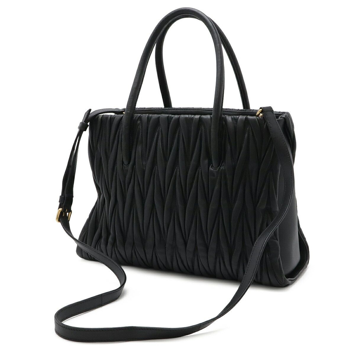 Miu Miu Miu Miu Miu Miu Matelassé Leather 2way Bag Leather Shoulder Bag 5BA144 DUTY FREE for USA Size ONE SIZE - 2 Thumbnail