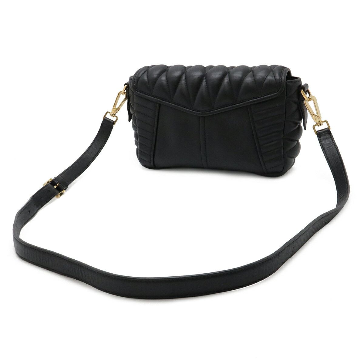 Miu Miu Miu Miu Miu Miu Nappa Biker 2way shoulder bag Leather Shoulder Bag 5BD062 DUTY FREE for USA Size ONE SIZE - 2 Thumbnail