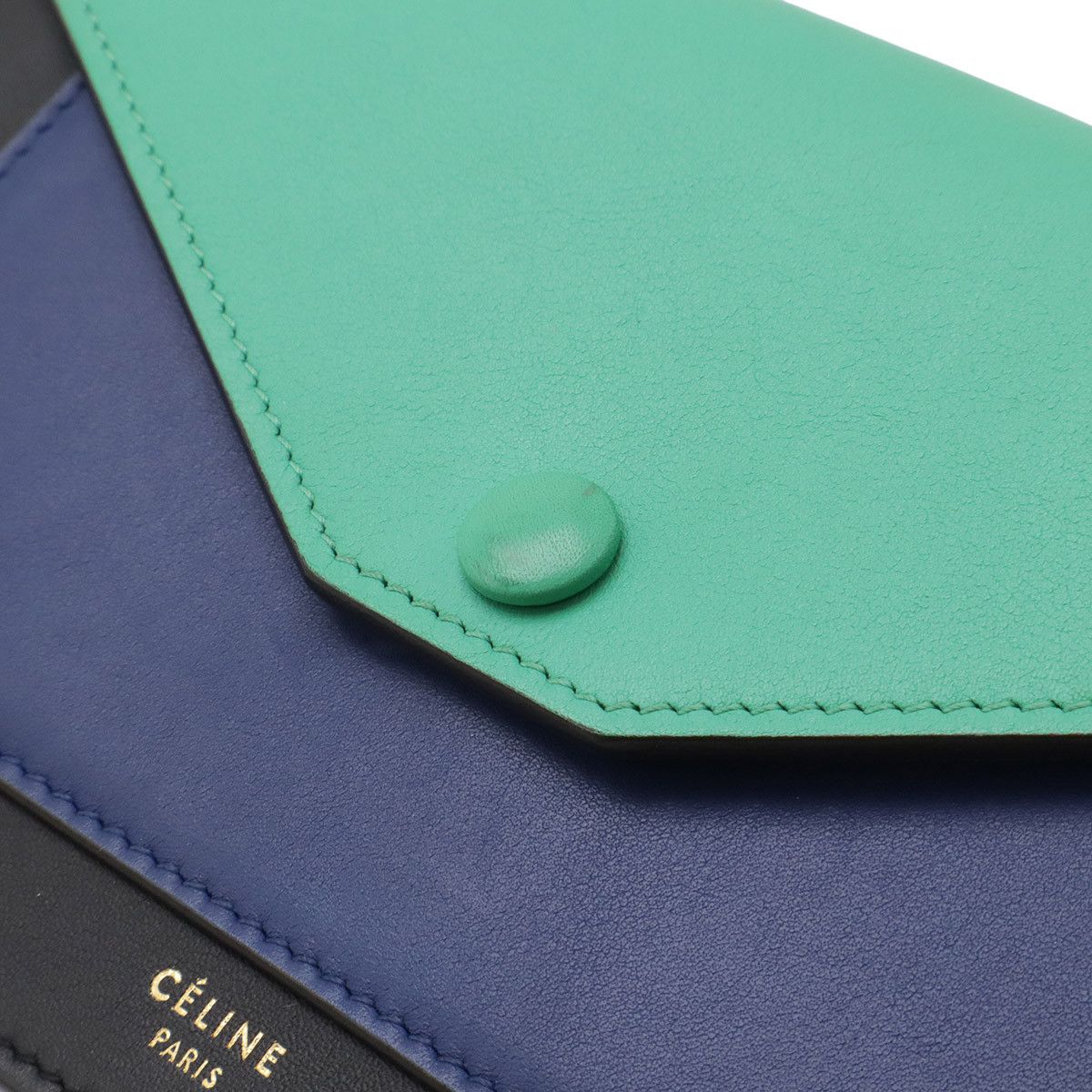 Celine Celine Celine Pocket Large Flap Chain Wallet 2way Shoulder Bag Clutch Leather Shoulder Bag DUTY FREE for USA Size ONE SIZE - 4 Thumbnail