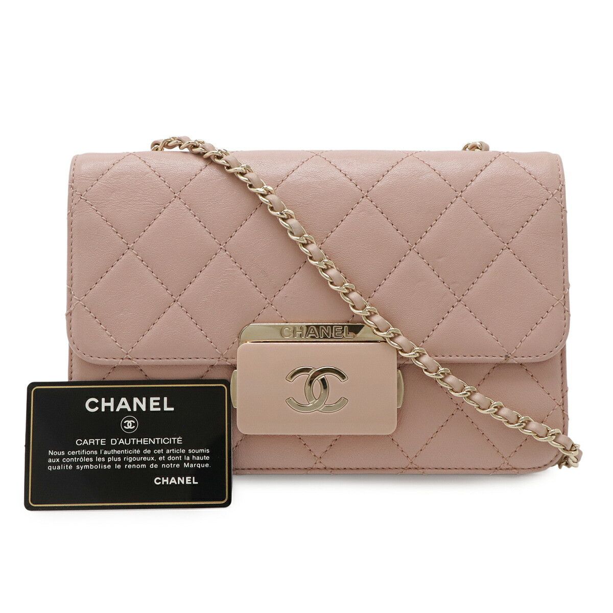 Chanel Chanel Chanel Beauty Lock Leather Shoulder Bag Leather Shoulder Bag A93221 DUTY FREE for USA Size ONE SIZE - 9 Thumbnail