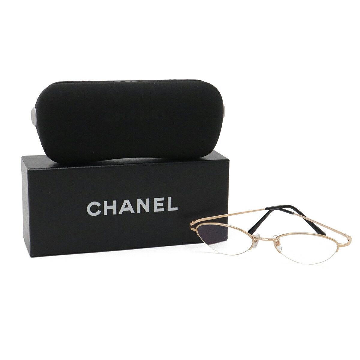 Chanel Chanel Chanel Eyeglass Frame Precious Metal Glasses 2002K DUTY FREE for USA Size ONE SIZE - 6 Thumbnail