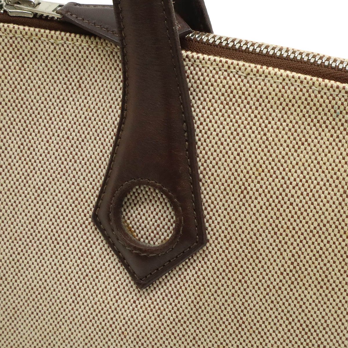 Hermes Hermes Hermes Sac Iboo MM Canvas Leather Tote Bag Leather Tote Bag J DUTY FREE for USA Size ONE SIZE - 8 Thumbnail