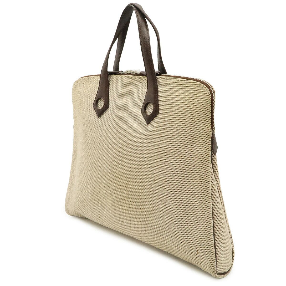 Hermes Hermes Hermes Sac Iboo MM Canvas Leather Tote Bag Leather Tote Bag J DUTY FREE for USA Size ONE SIZE - 2 Thumbnail