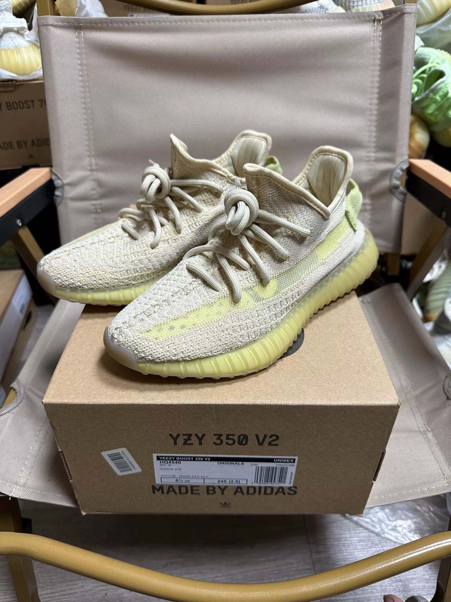 Adidas Adidas YEEZY350 Limited Yellow Lowtop Sneakers 36 Men Size US 5 / EU 37 - 3 Thumbnail
