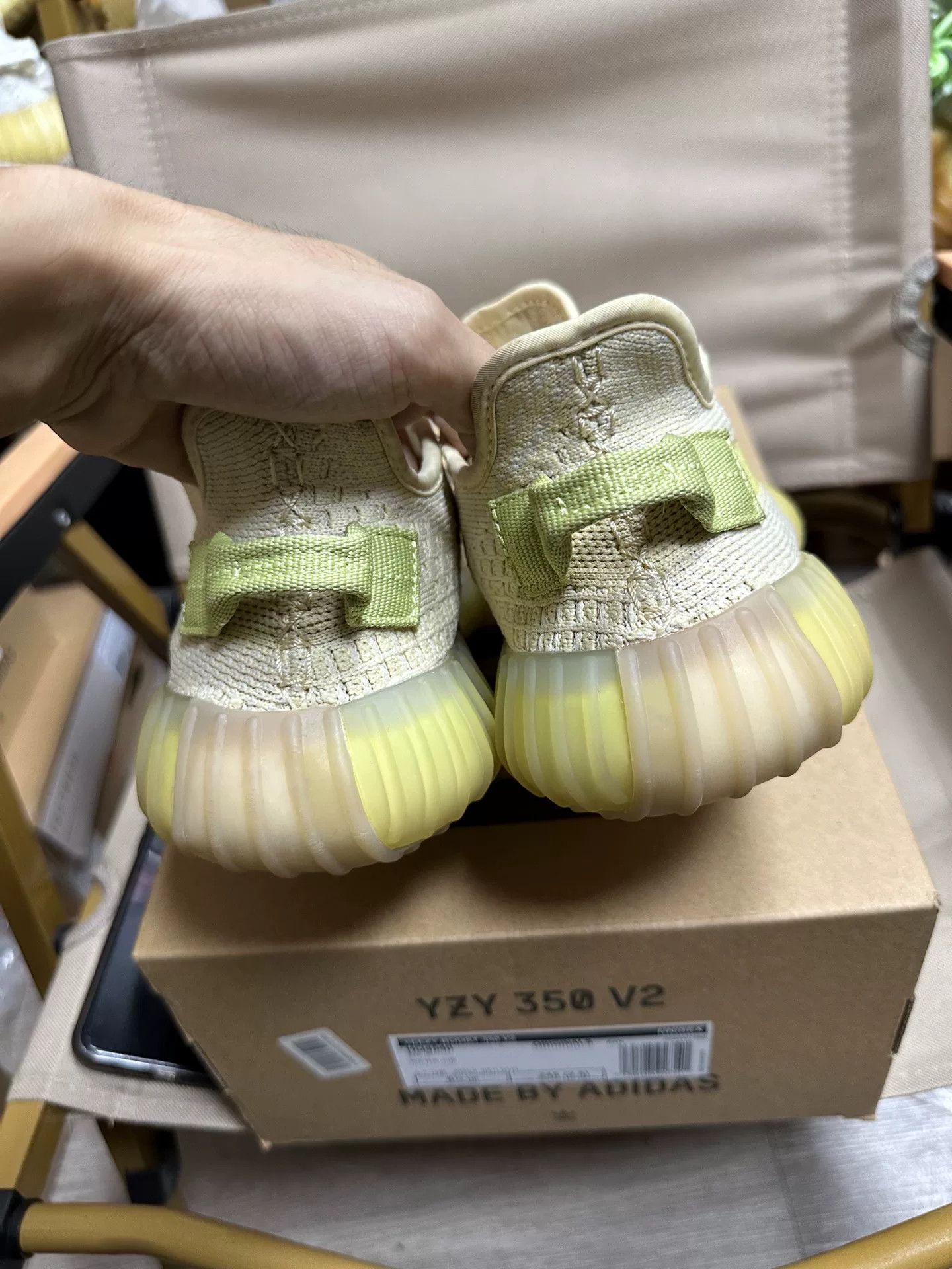 Adidas Adidas YEEZY350 Limited Yellow Lowtop Sneakers 36 Men Size US 5 / EU 37 - 4 Thumbnail
