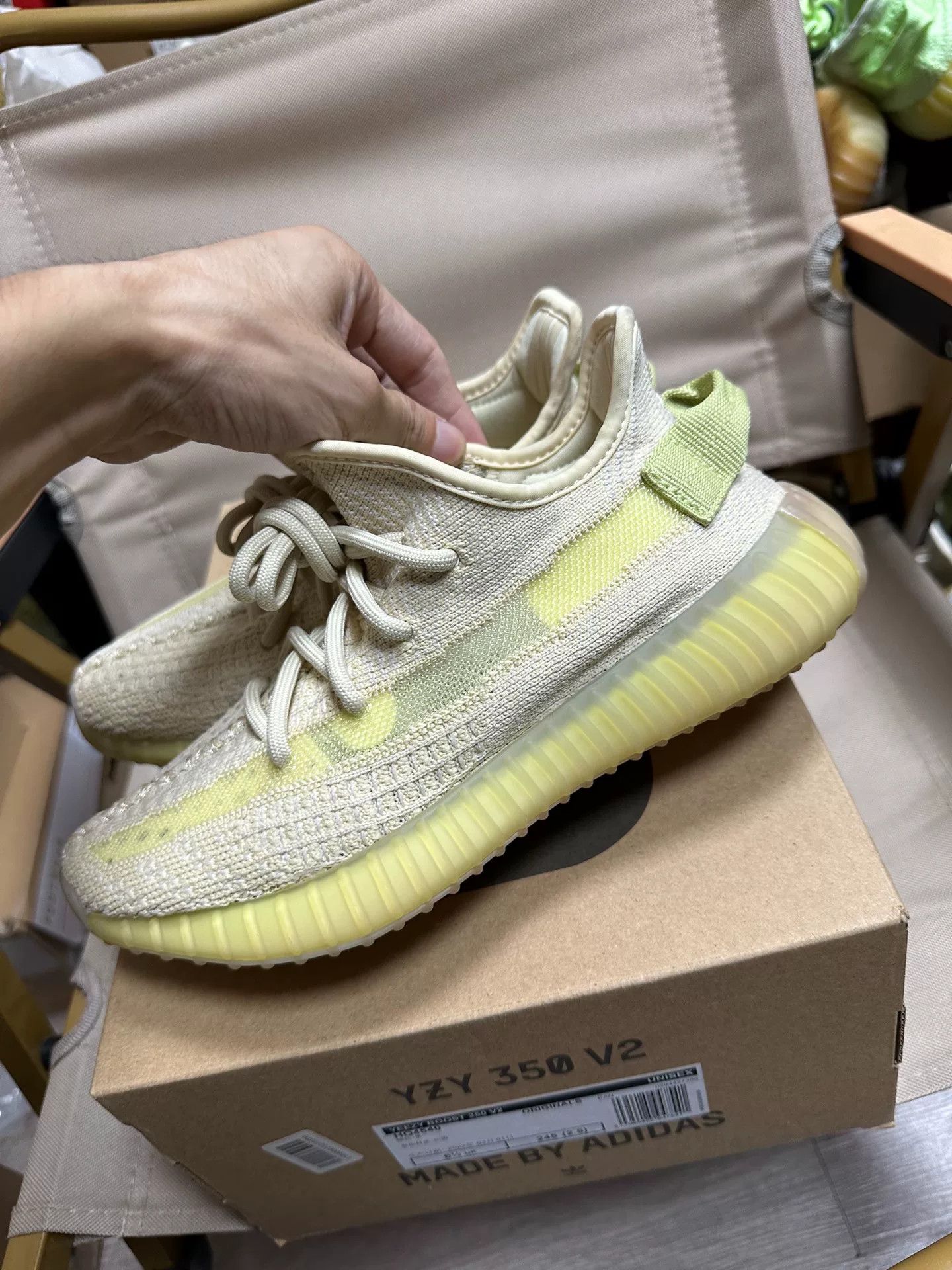 Adidas Adidas YEEZY350 Limited Yellow Lowtop Sneakers 36 Men Size US 5 / EU 37 - 2 Thumbnail