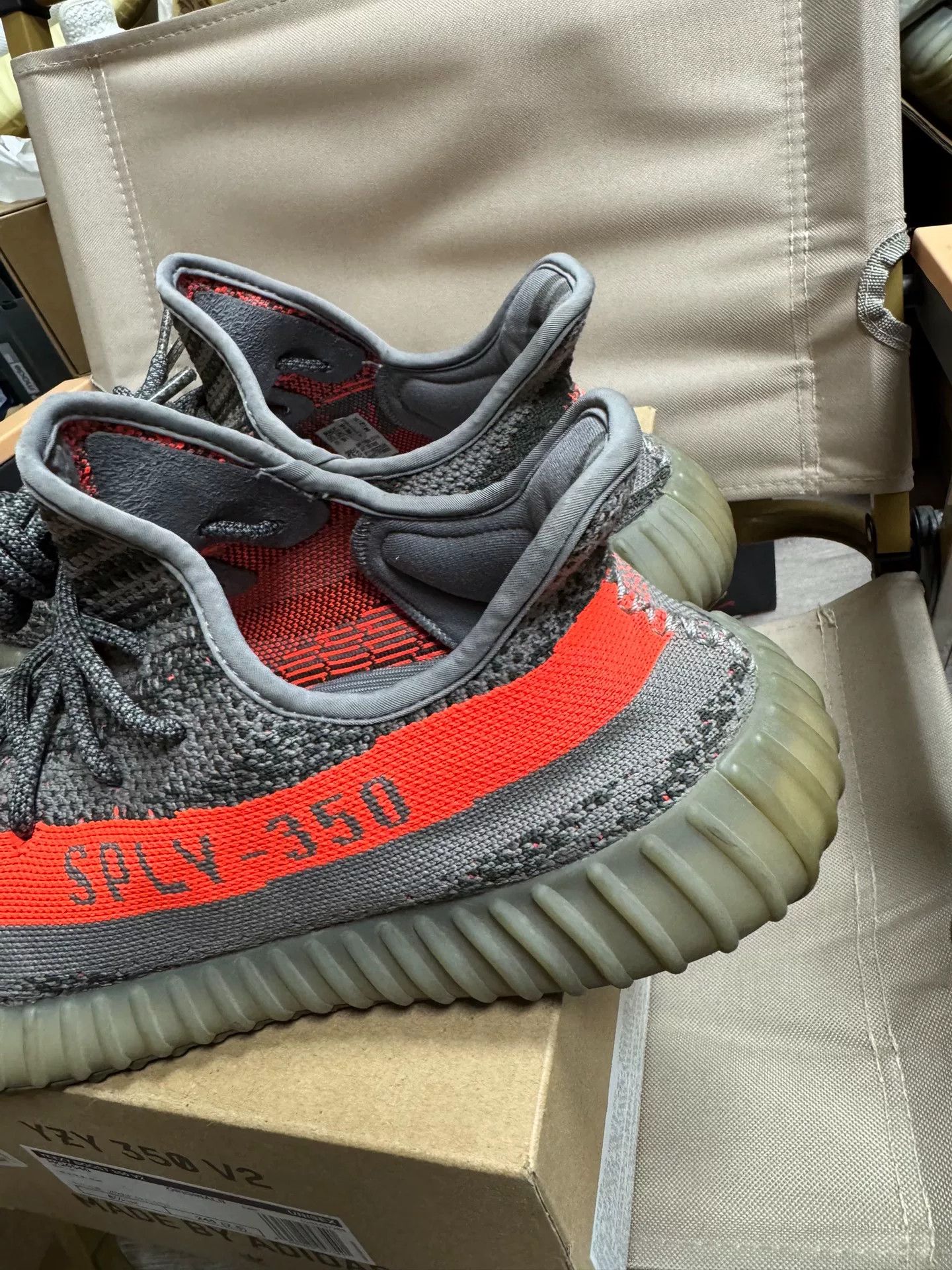 Adidas Adidas YEEZY350 Gray Lowtop Sneakers 10.5 Men Size US 10.5 / EU 43-44 - 5 Thumbnail
