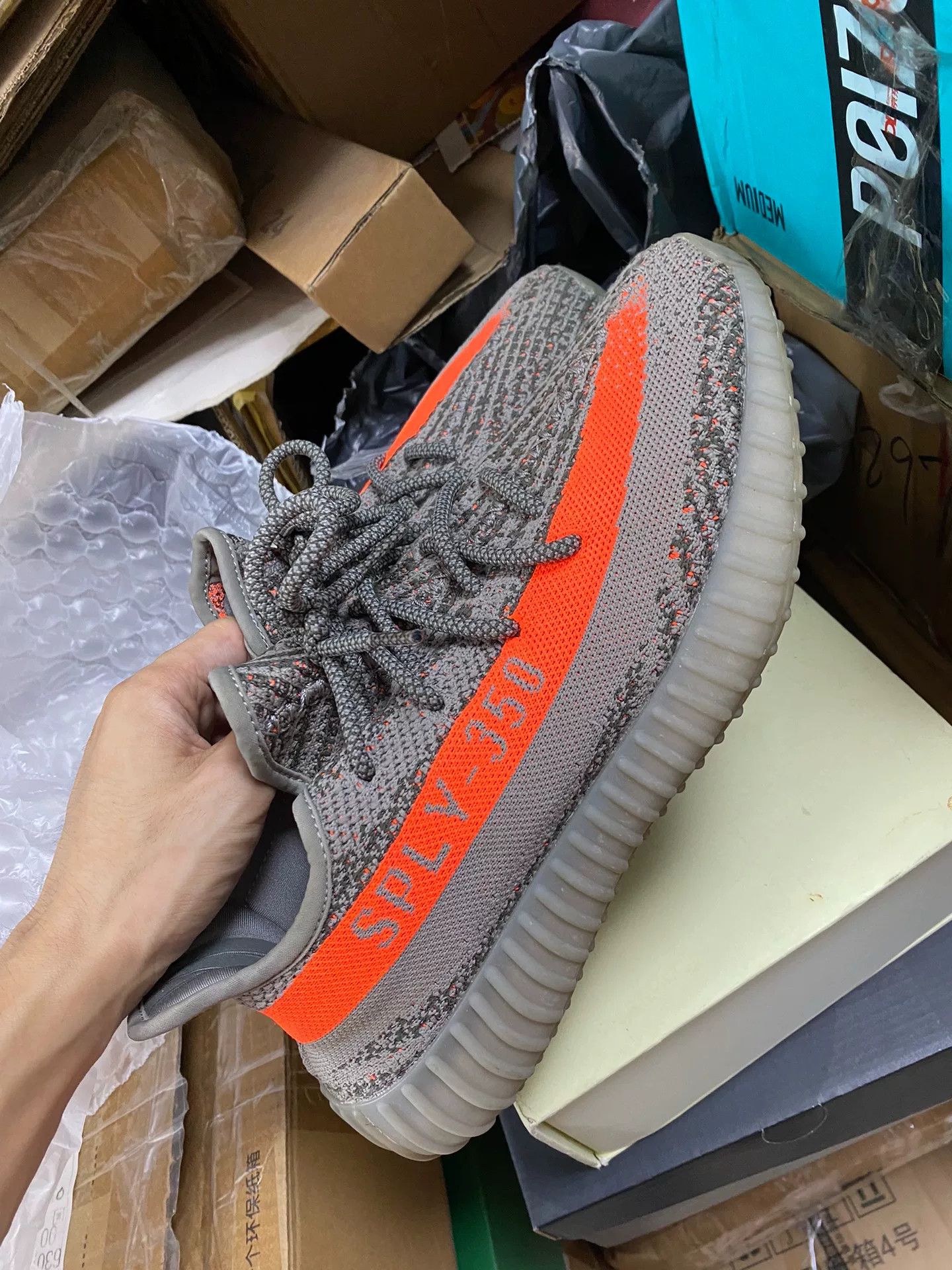 Adidas Adidas YEEZY350 Gray Lowtop Sneakers 9.5 Men Size US 9.5 / EU 42-43 - 3 Thumbnail