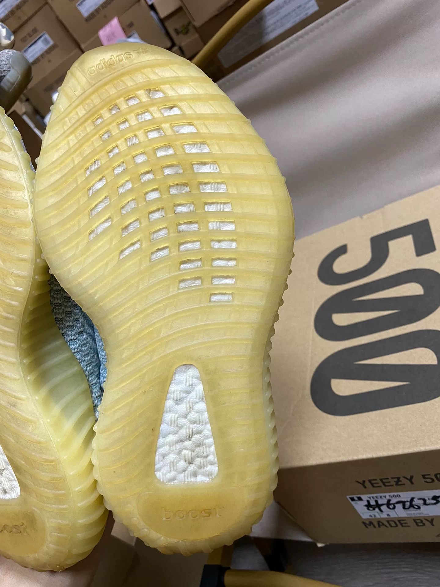 Adidas Adidas YEEZY350 White Lowtop Sneakers 36 Men Size US 5 / EU 37 - 5 Thumbnail