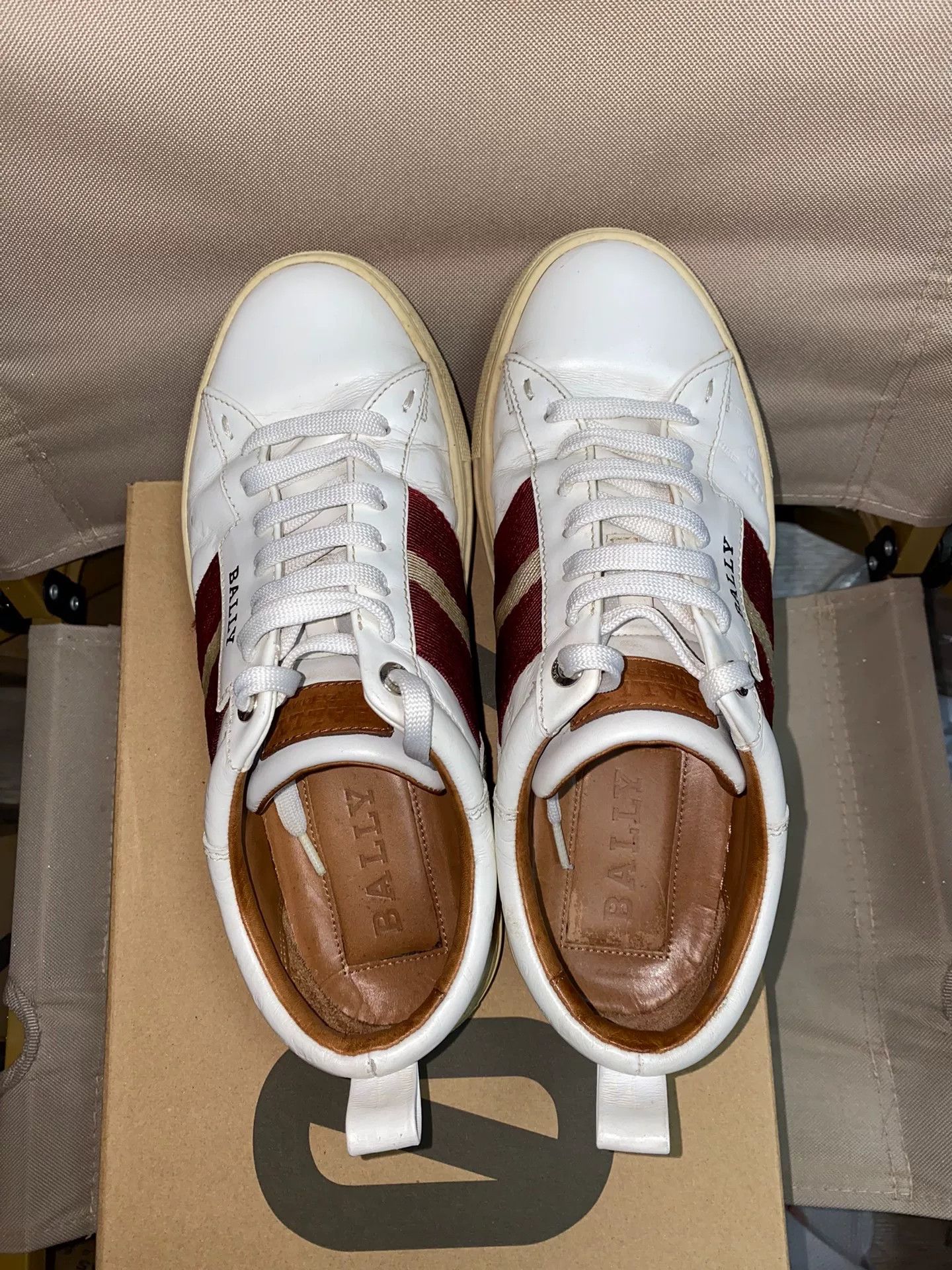 Bally Bally Leather White Lowtop Sneakers 40 Men Size US 7.5 / EU 40-41 - 5 Thumbnail