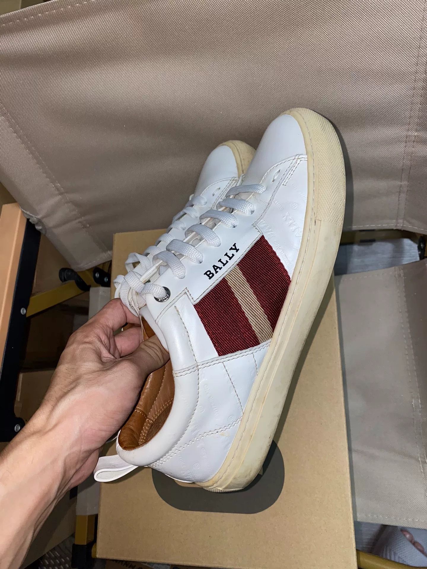 Bally Bally Leather White Lowtop Sneakers 40 Men Size US 7.5 / EU 40-41 - 4 Thumbnail