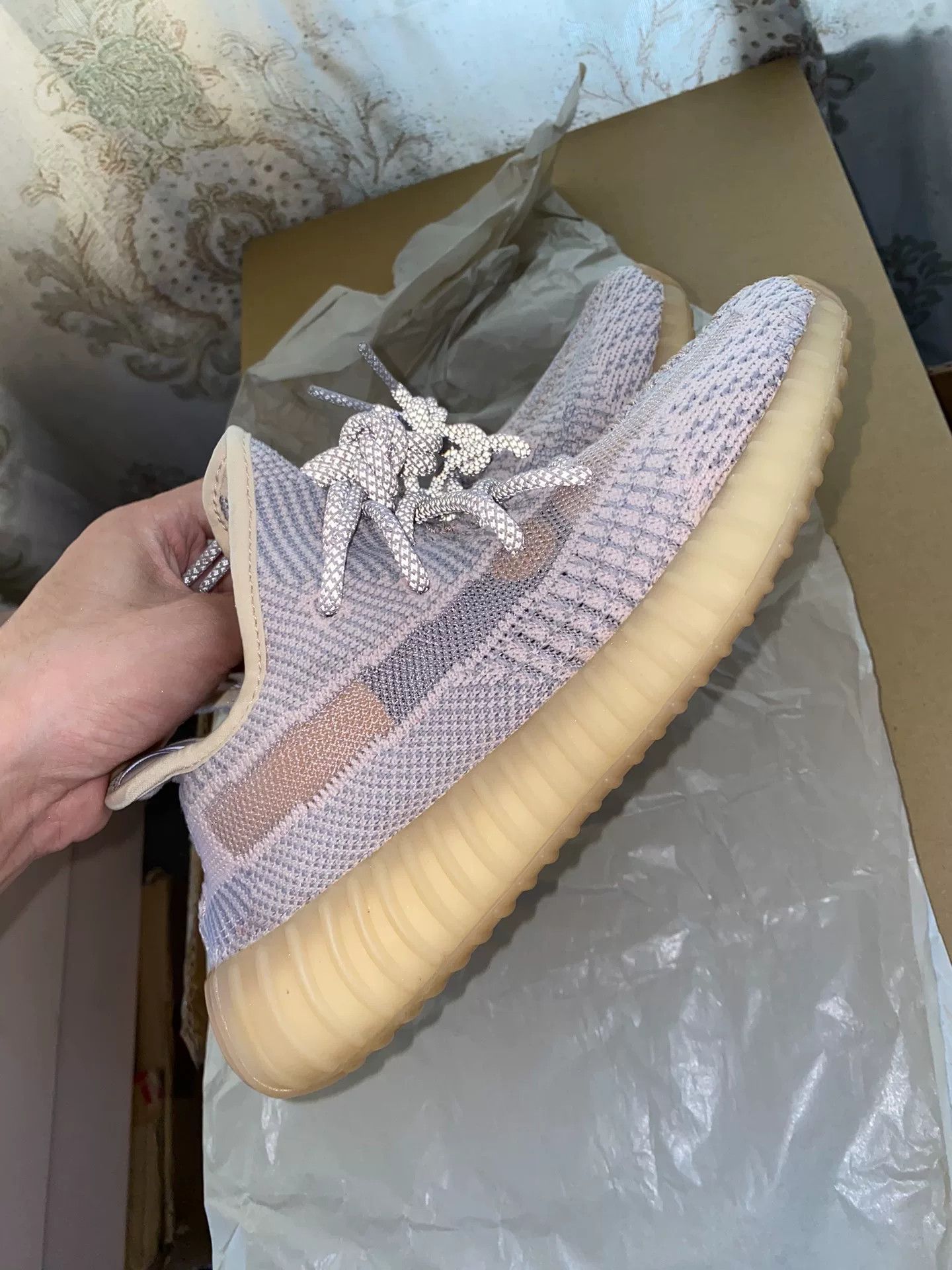 Adidas Adidas YEEZY350 Pink Lowtop Sneakers S Men Size US 10 / EU 43 - 2 Thumbnail