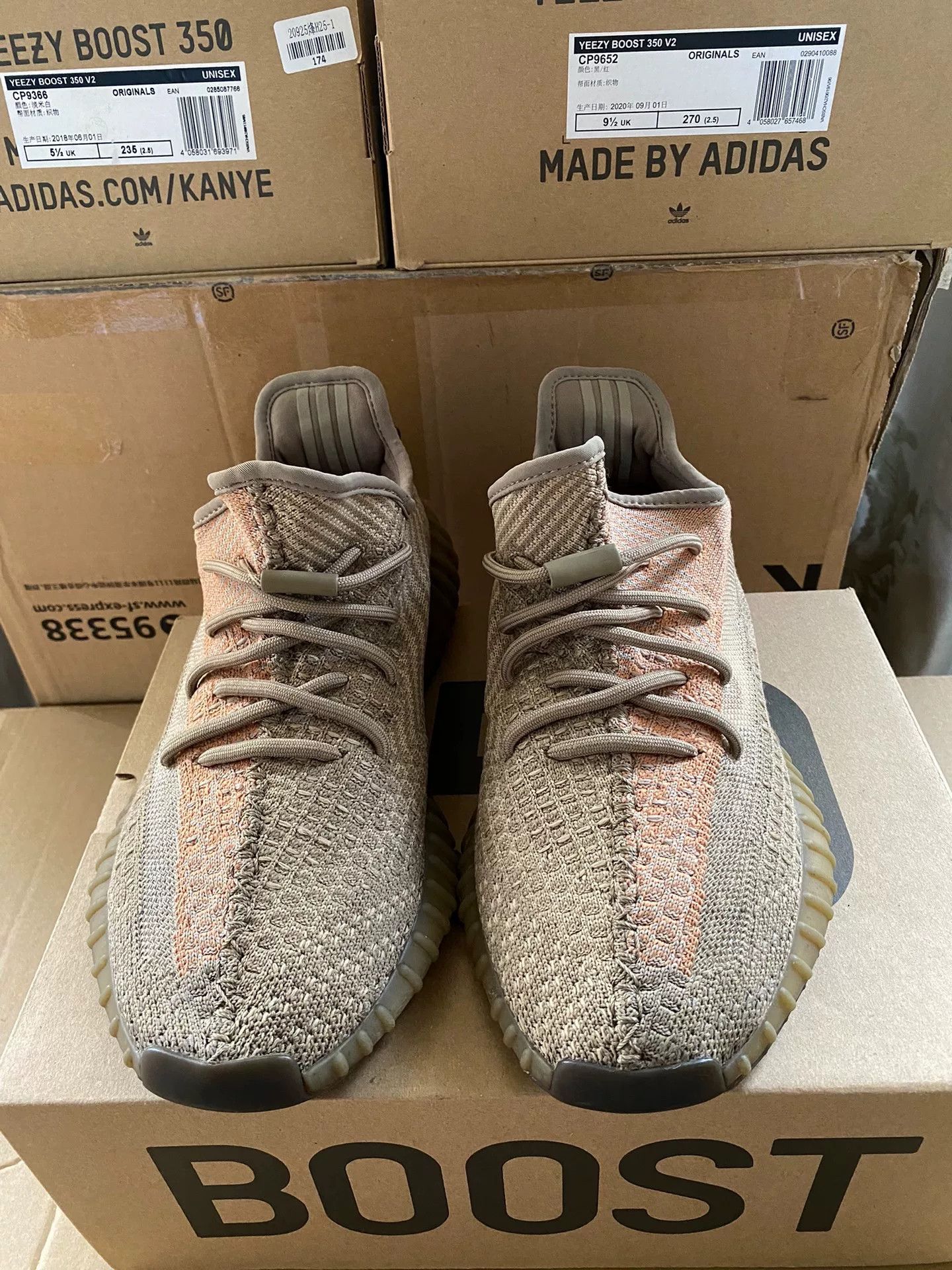 Adidas Adidas YEEZY350 Orange Lowtop Sneakers S Men Size US 10 / EU 43 - 6 Thumbnail