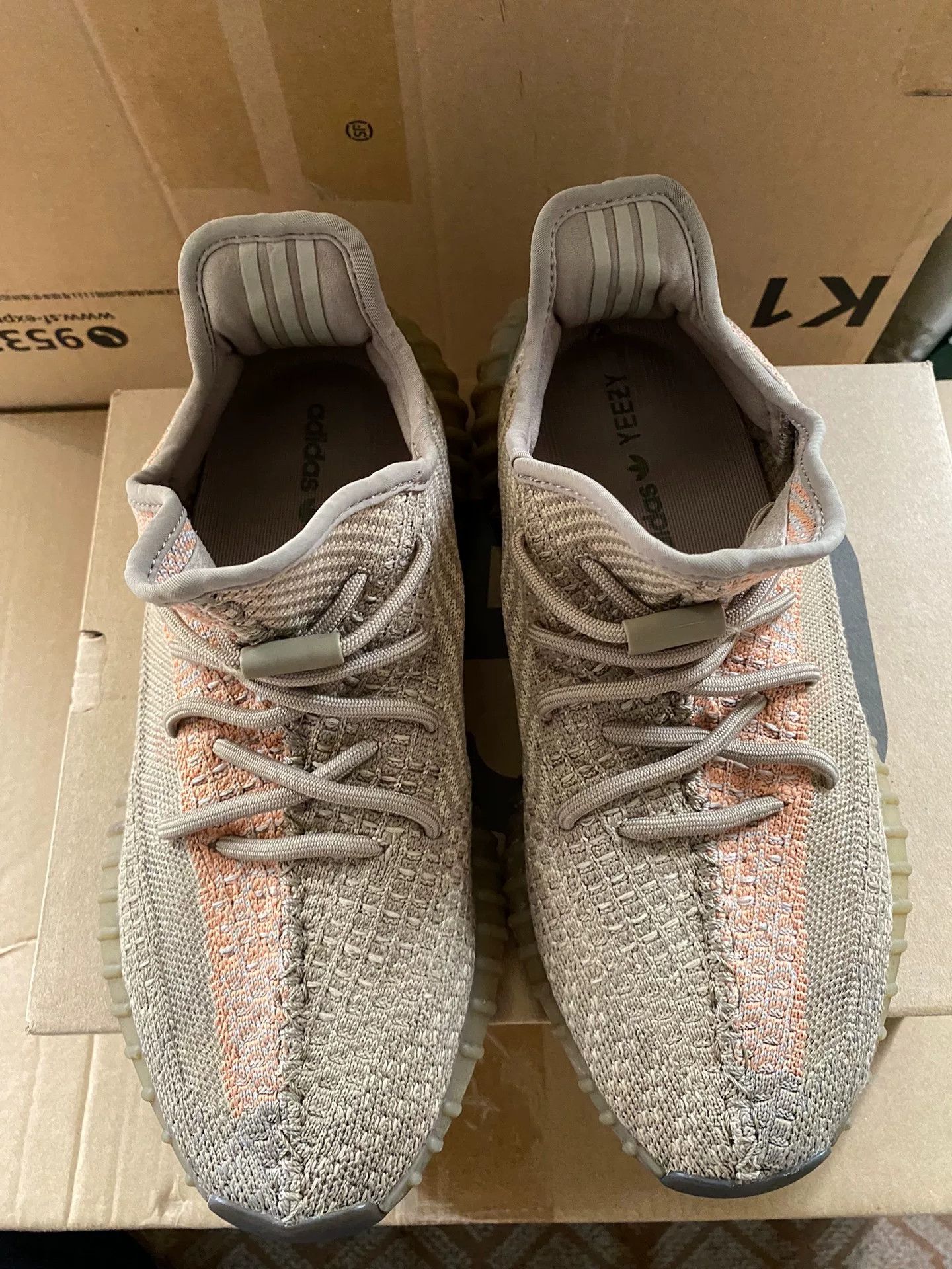 Adidas Adidas YEEZY350 Orange Lowtop Sneakers S Men Size US 10 / EU 43 - 2 Thumbnail