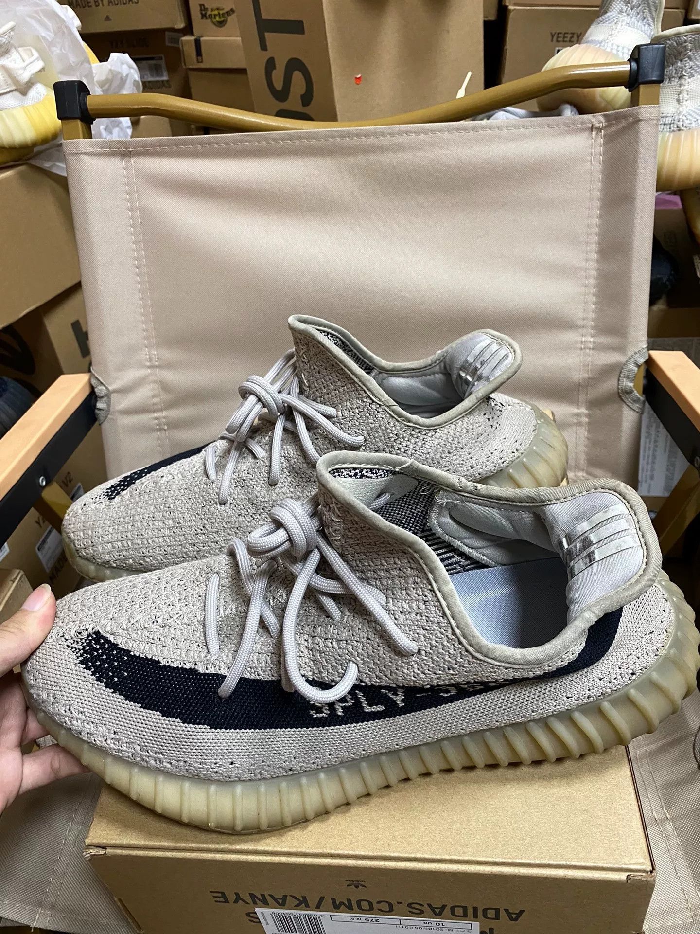 Adidas Adidas YEEZY350 Gray Lowtop Sneakers 10 Men Size US 10 / EU 43 - 2 Thumbnail