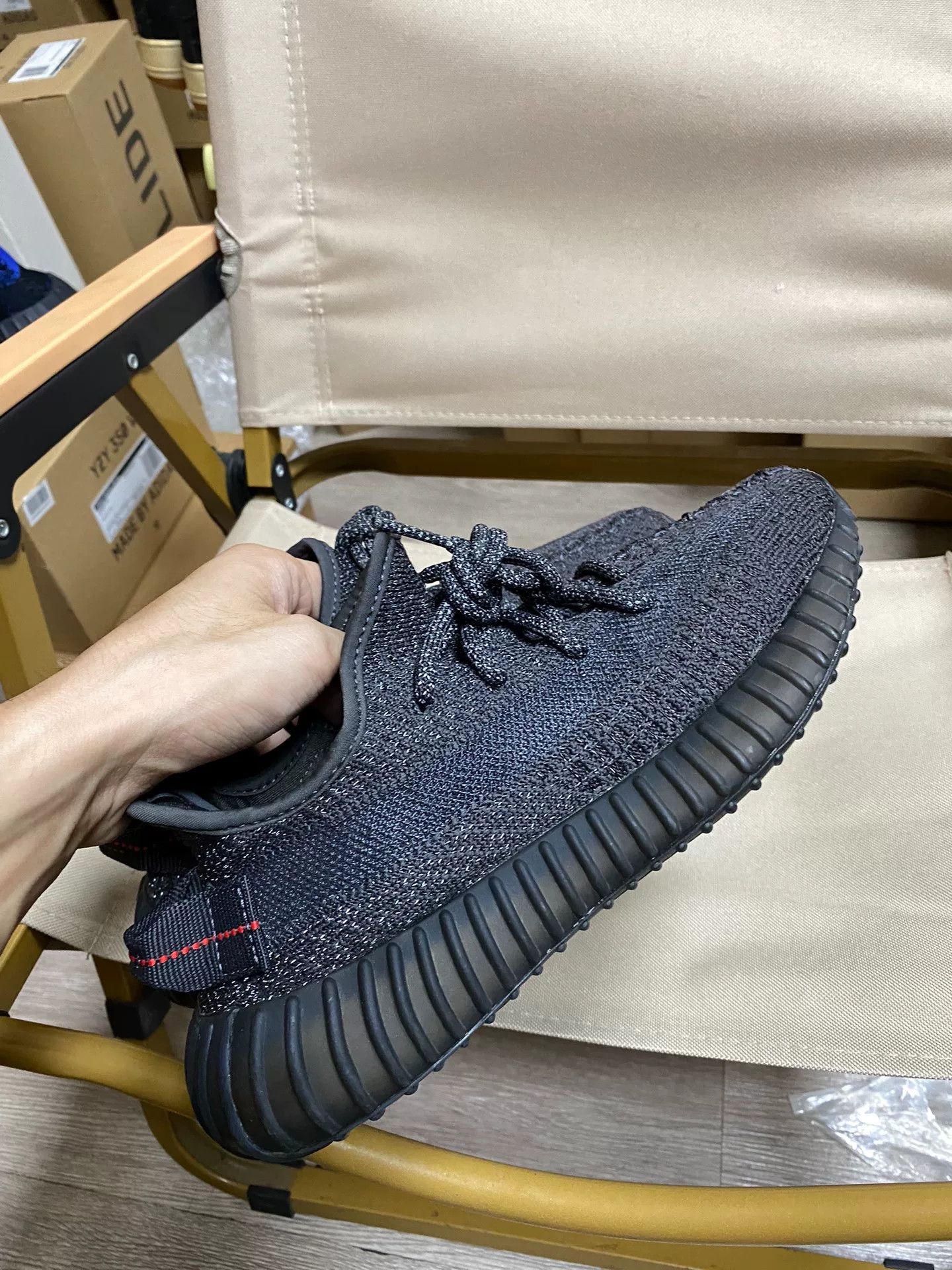 Yeezy Yeezy Black Lowtop Sneakers 38 Men Size US 6 / EU 39 - 9 Thumbnail