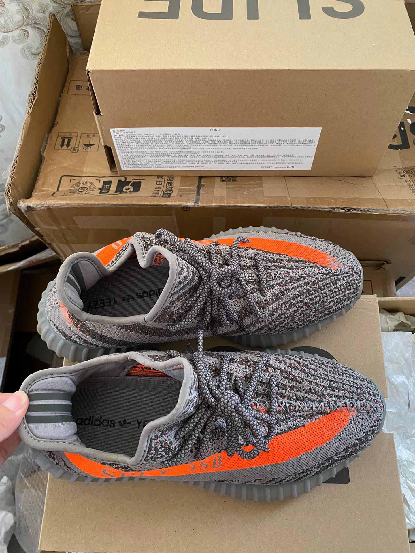 Adidas Adidas YEEZY350 Gray Lowtop Sneakers 42 Men Size US 9 / EU 42 - 2 Thumbnail
