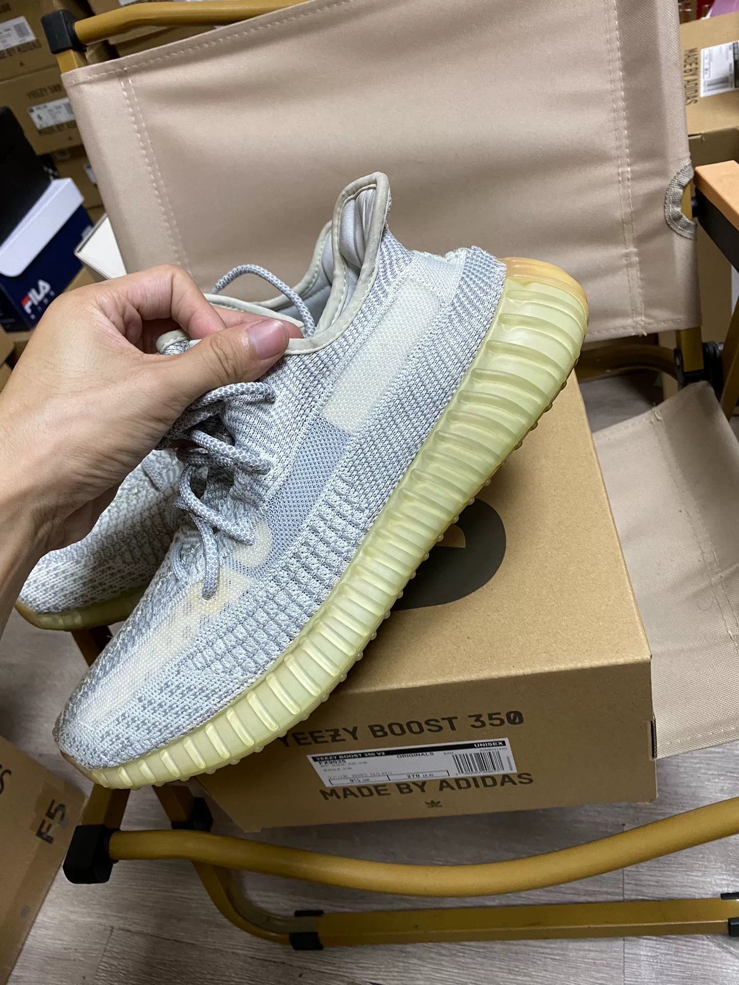 Adidas Adidas YEEZY350 Silver Lowtop Sneakers 10 Men Size US 10 / EU 43 - 3 Thumbnail