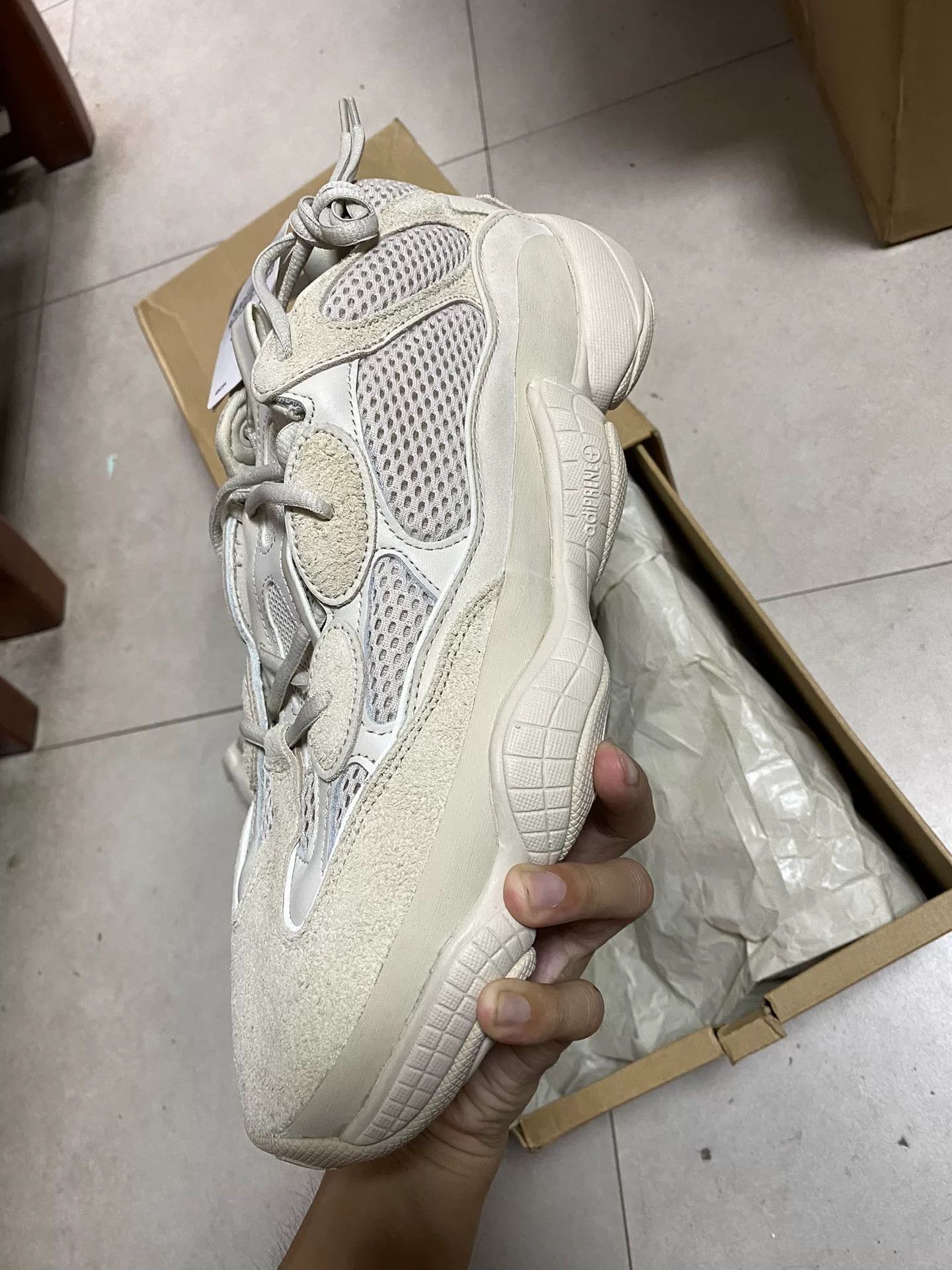 Yeezy Yeezy White Lowtop Sneakers 11.5 Men Size US 11.5 / EU 44-45 - 2 Thumbnail