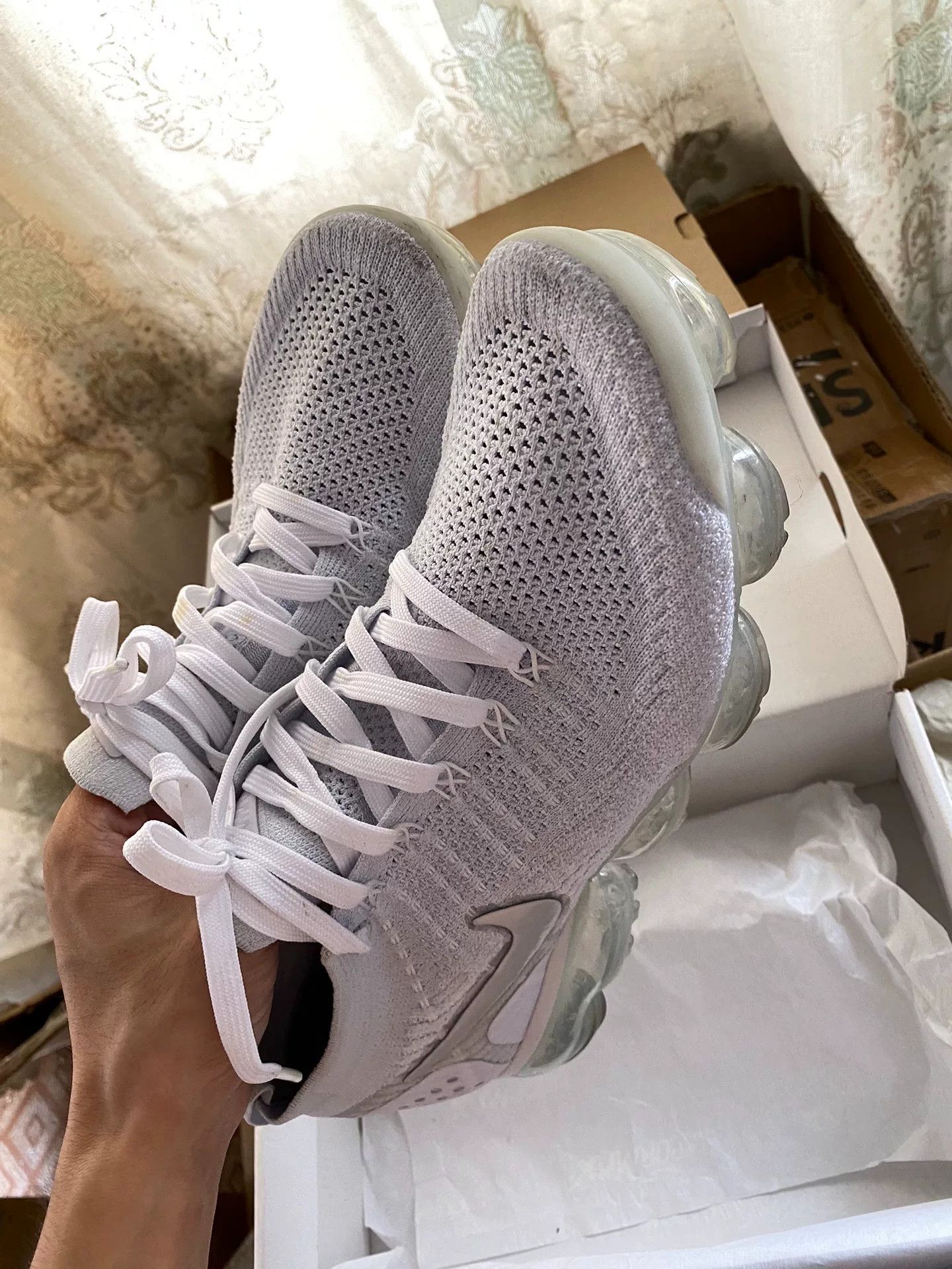 Nike Nike Knit White Lowtop Sneakers 9.5 Men Size US 9.5 / EU 42-43 - 5 Thumbnail
