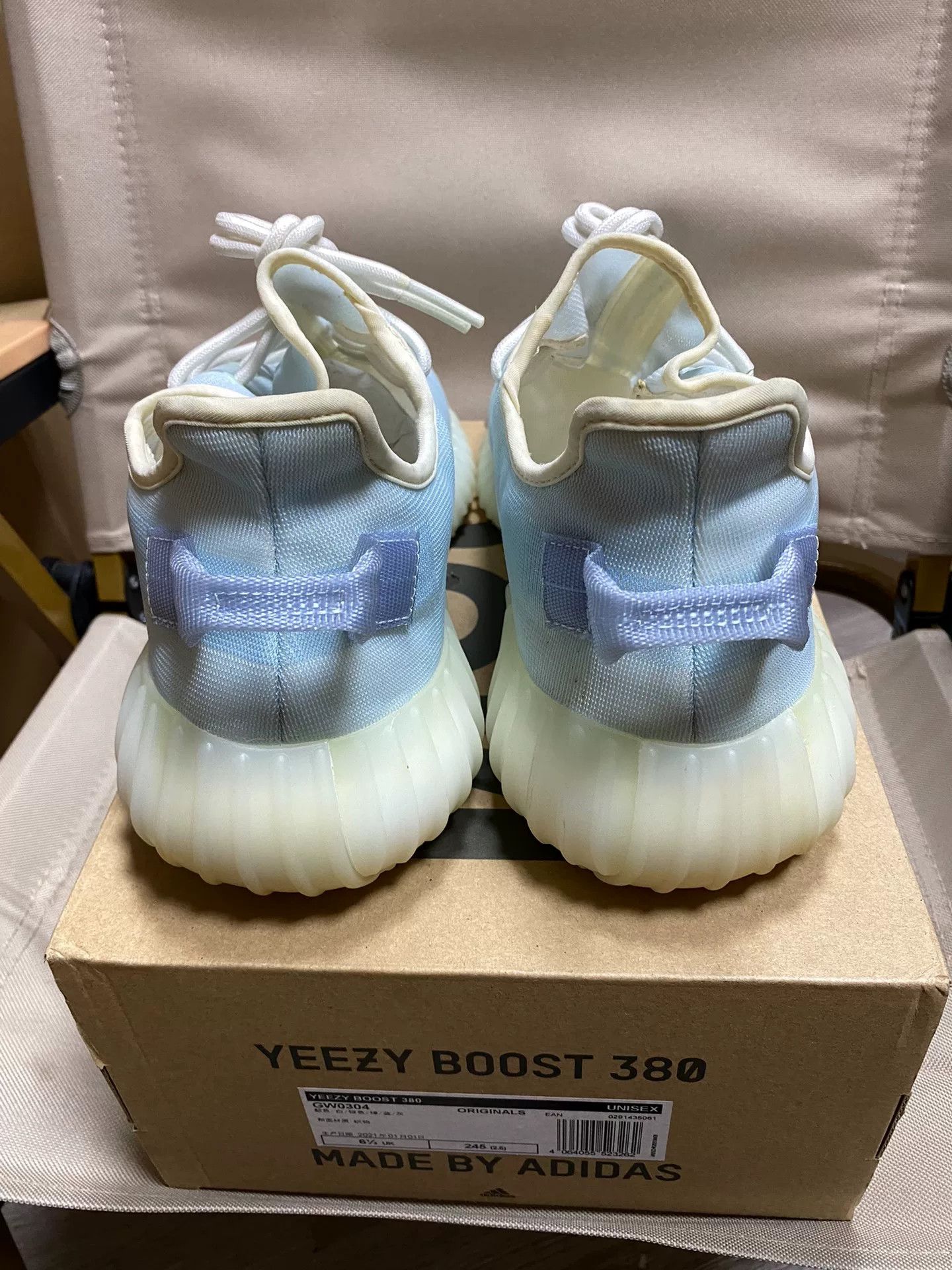 Adidas Adidas YEEZY350 Blue Lowtop Sneakers 9.5 Men Size US 9.5 / EU 42-43 - 3 Thumbnail