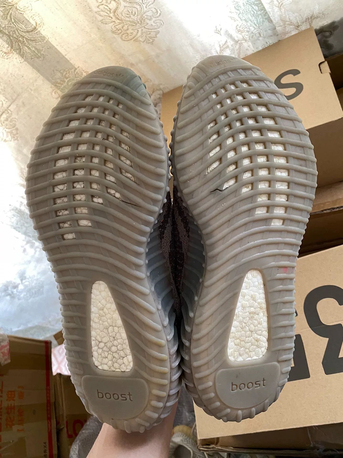 Adidas Adidas YEEZY350 Gray Lowtop Sneakers 9 Men Size US 9 / EU 42 - 9 Thumbnail