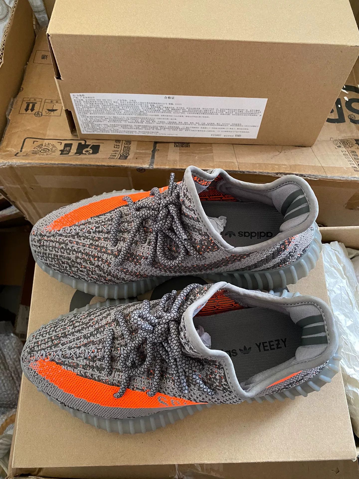 Adidas Adidas YEEZY350 Gray Lowtop Sneakers 40 Men Size US 7.5 / EU 40-41 - 2 Thumbnail