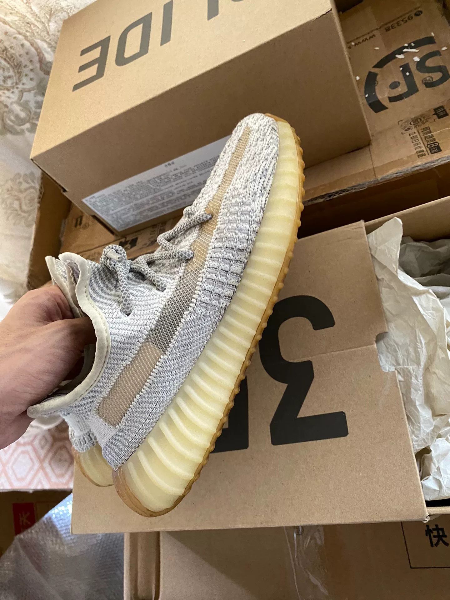 Adidas Adidas YEEZY350 Limited Yellow Lowtop Sneakers 36 Men Size US 5 / EU 37 - 5 Thumbnail
