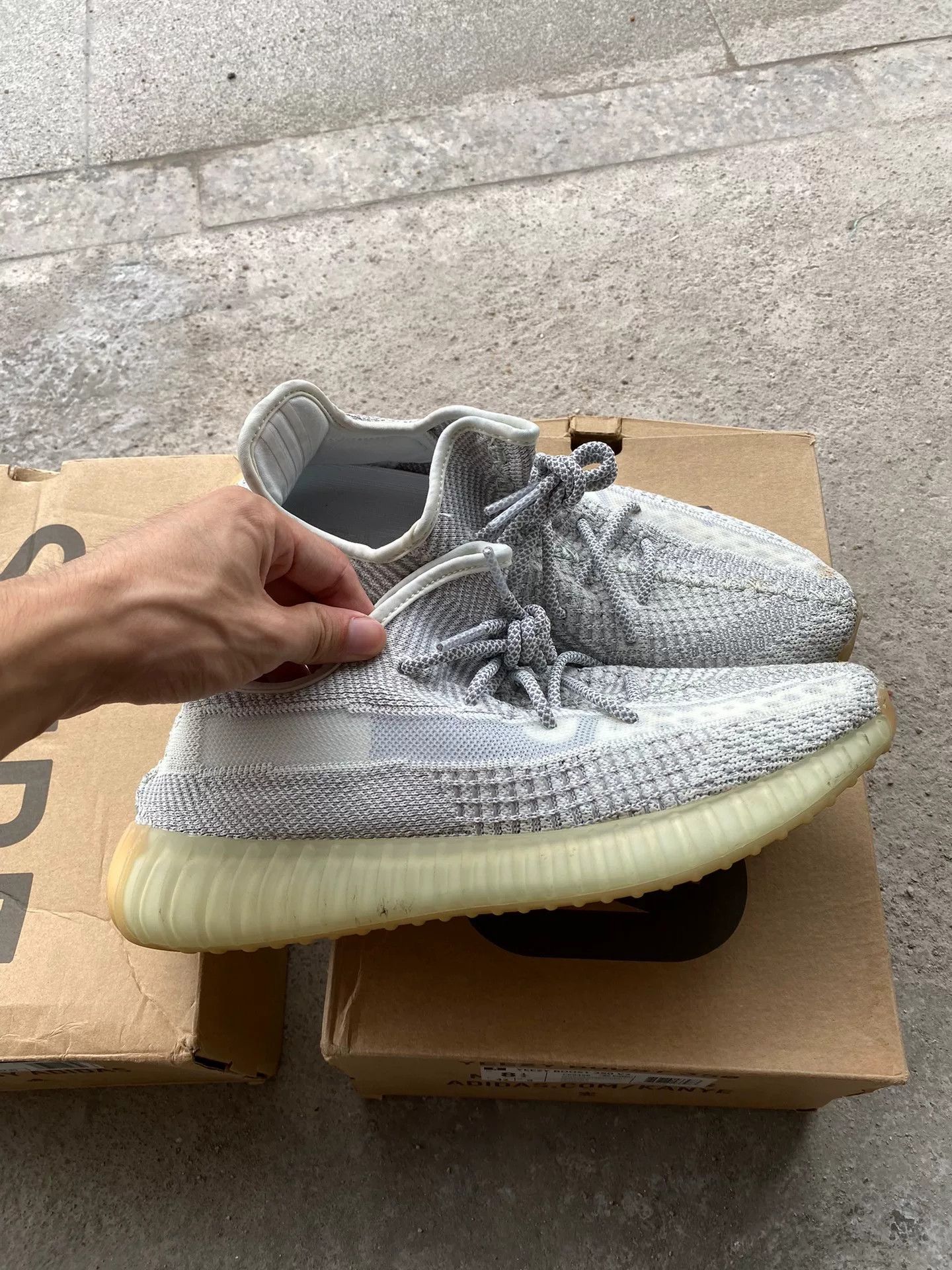 Adidas Adidas YEEZY350 Silver Lowtop Sneakers 10 Men Size US 10 / EU 43 - 3 Thumbnail