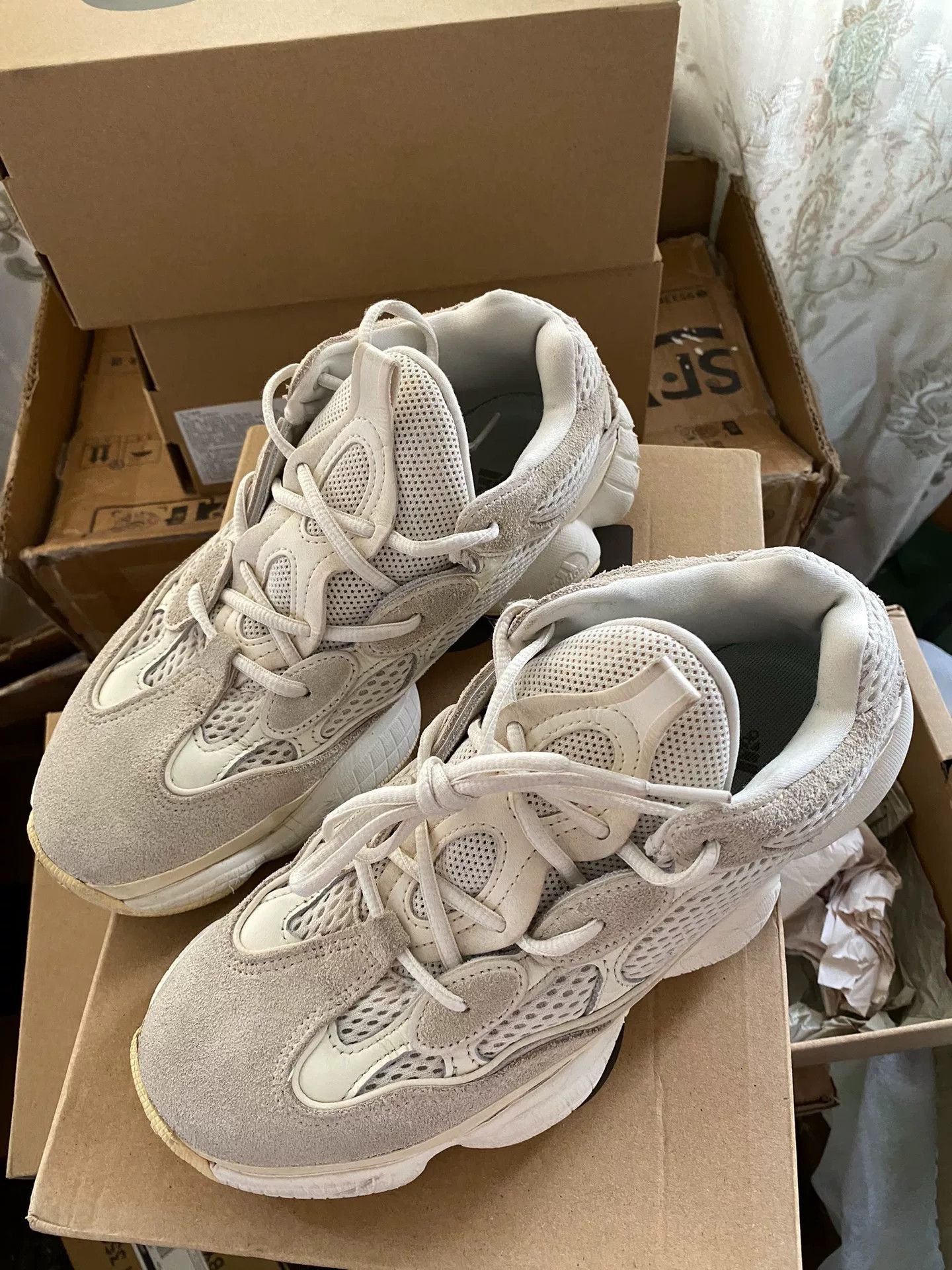 Adidas Adidas YEEZY500 White Lowtop Sneakers 40 Men Size US 7.5 / EU 40-41 - 9 Thumbnail