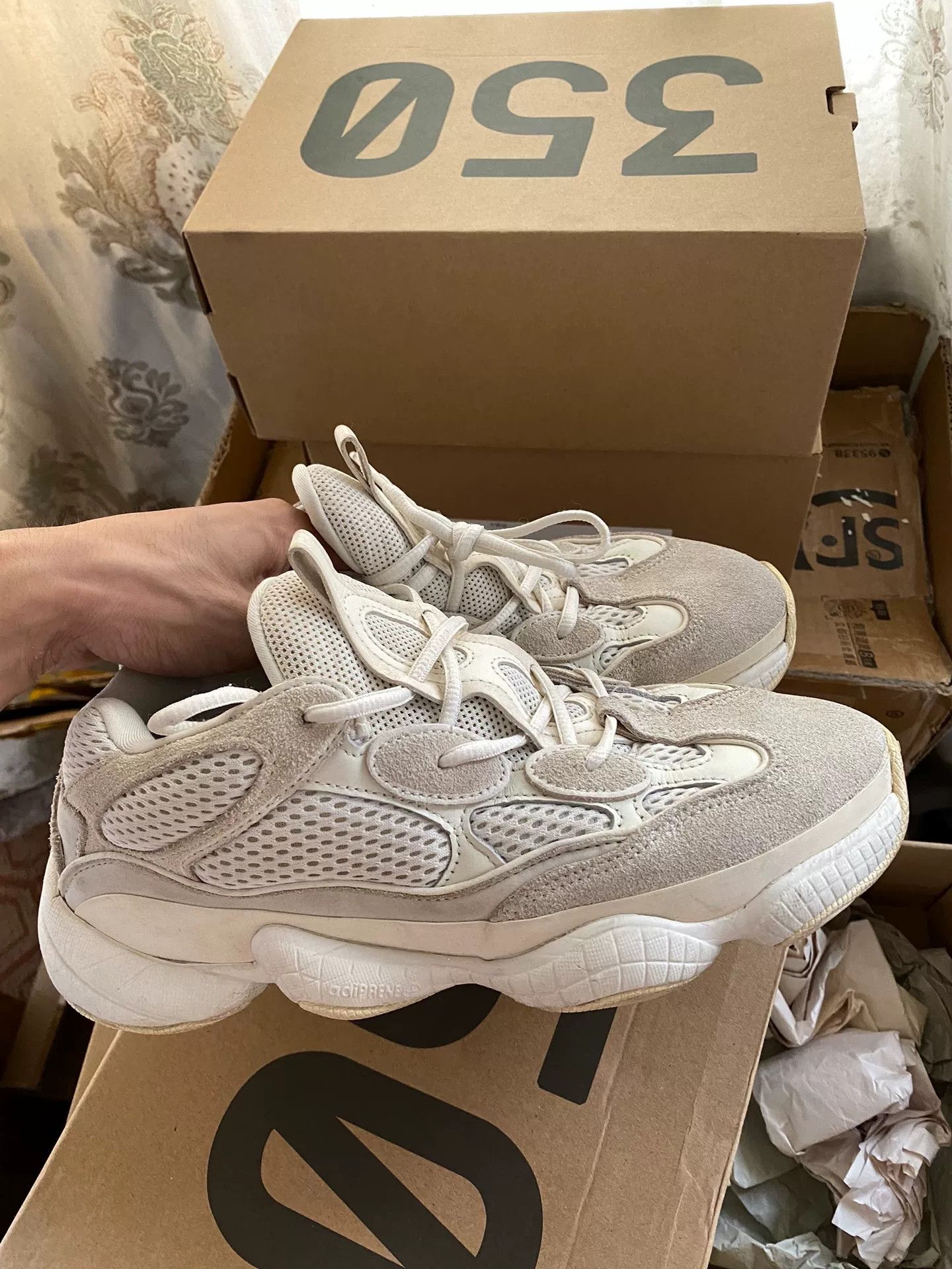 Adidas Adidas YEEZY500 White Lowtop Sneakers 40 Men Size US 7.5 / EU 40-41 - 5 Thumbnail