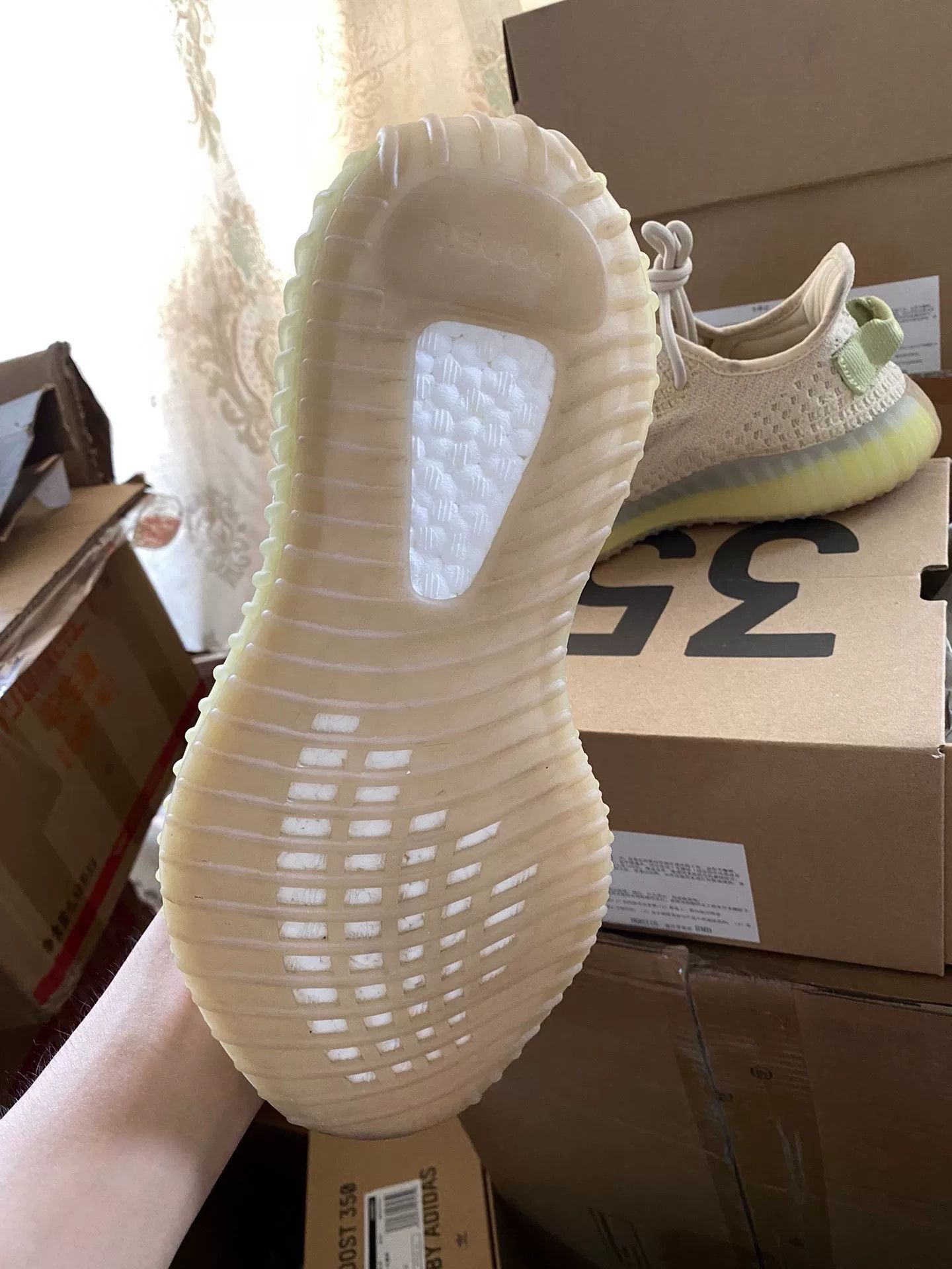Adidas Adidas YEEZY350 Limited Yellow Lowtop Sneakers 39 Men Size US 6.5 / EU 39-40 - 3 Thumbnail