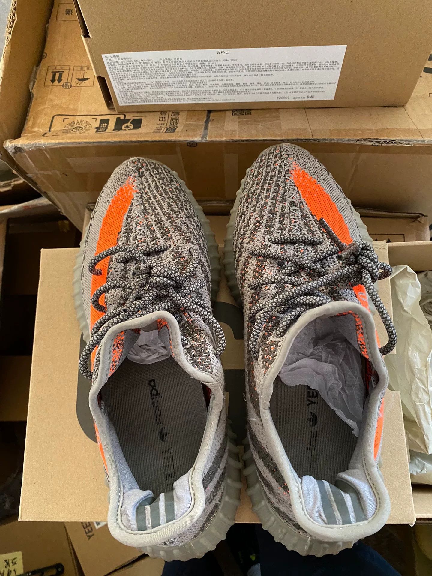 Adidas Adidas YEEZY350 Gray Lowtop Sneakers 9.5 Men Size US 9.5 / EU 42-43 - 6 Thumbnail