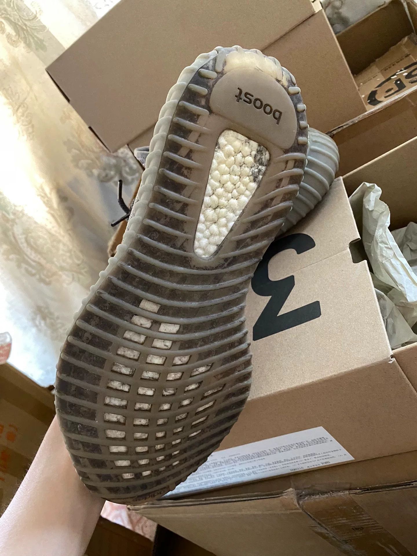 Adidas Adidas YEEZY350 Gray Lowtop Sneakers 9.5 Men Size US 9.5 / EU 42-43 - 5 Thumbnail