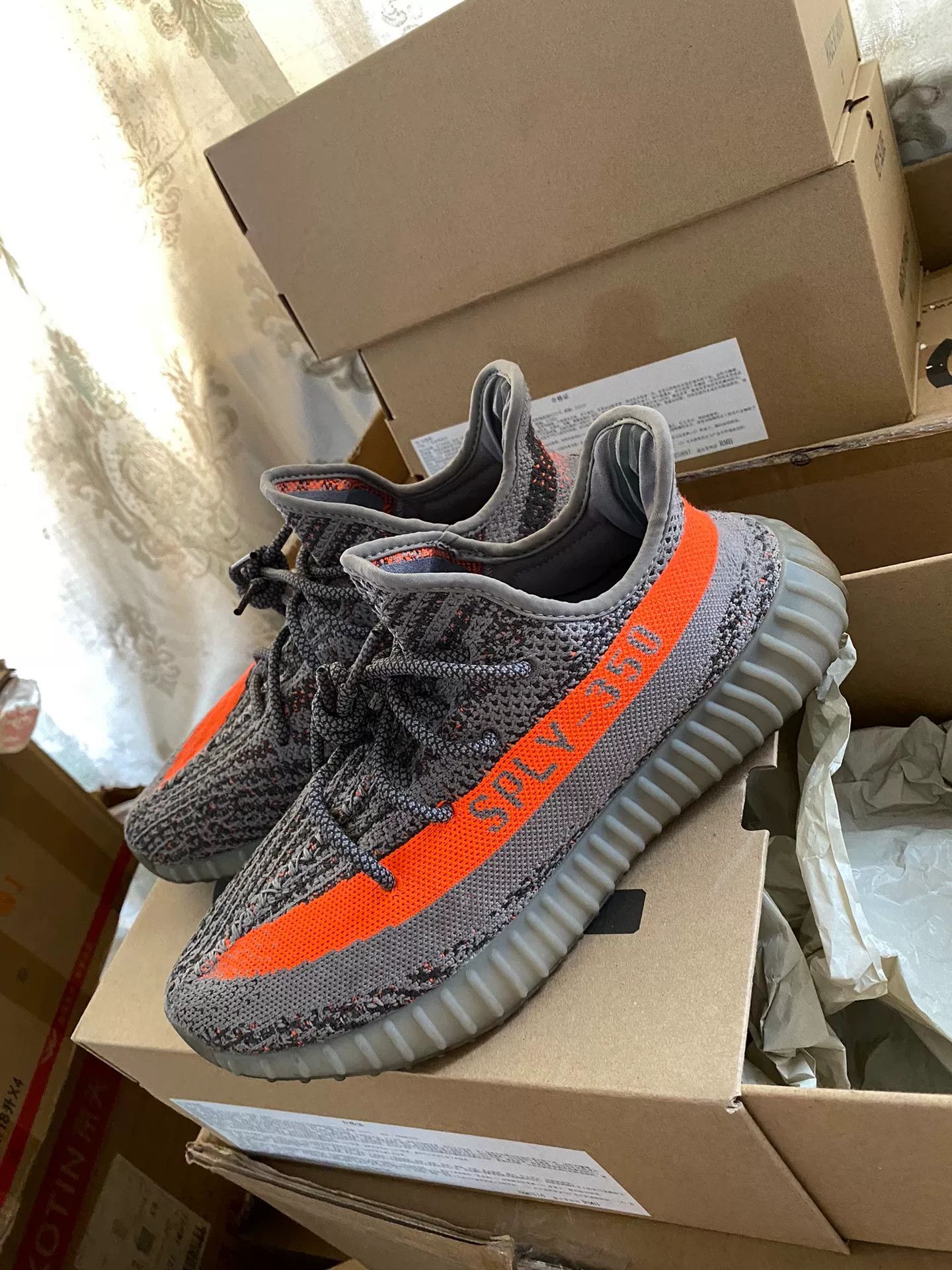 Adidas Adidas YEEZY350 Gray Lowtop Sneakers 9.5 Men Size US 9.5 / EU 42-43 - 2 Thumbnail