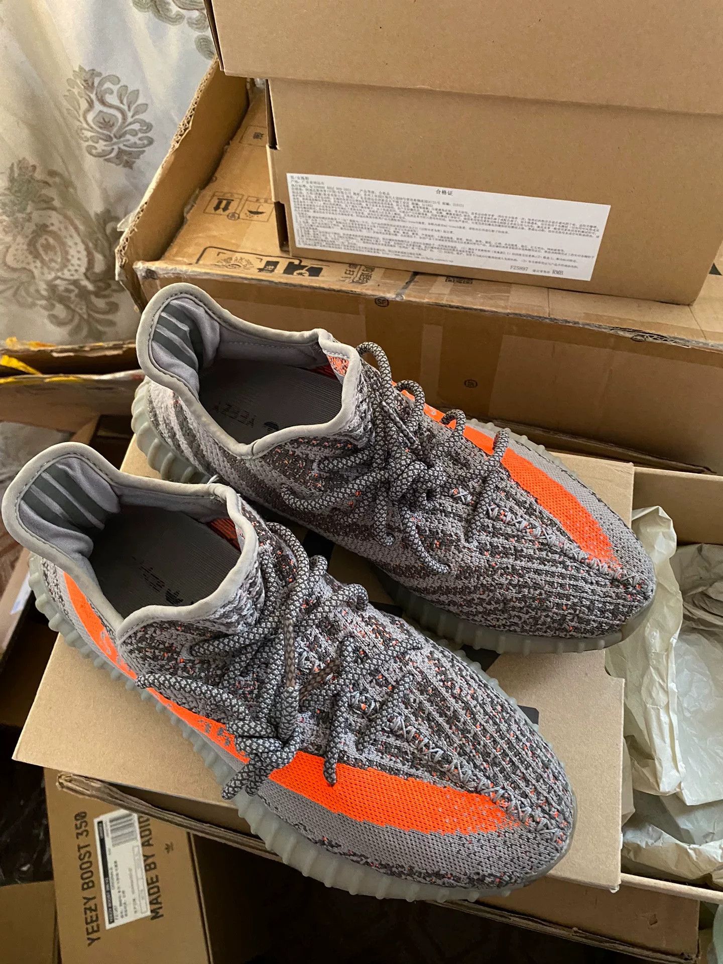 Adidas Adidas YEEZY350 Gray Lowtop Sneakers 9.5 Men Size US 9.5 / EU 42-43 - 9 Thumbnail