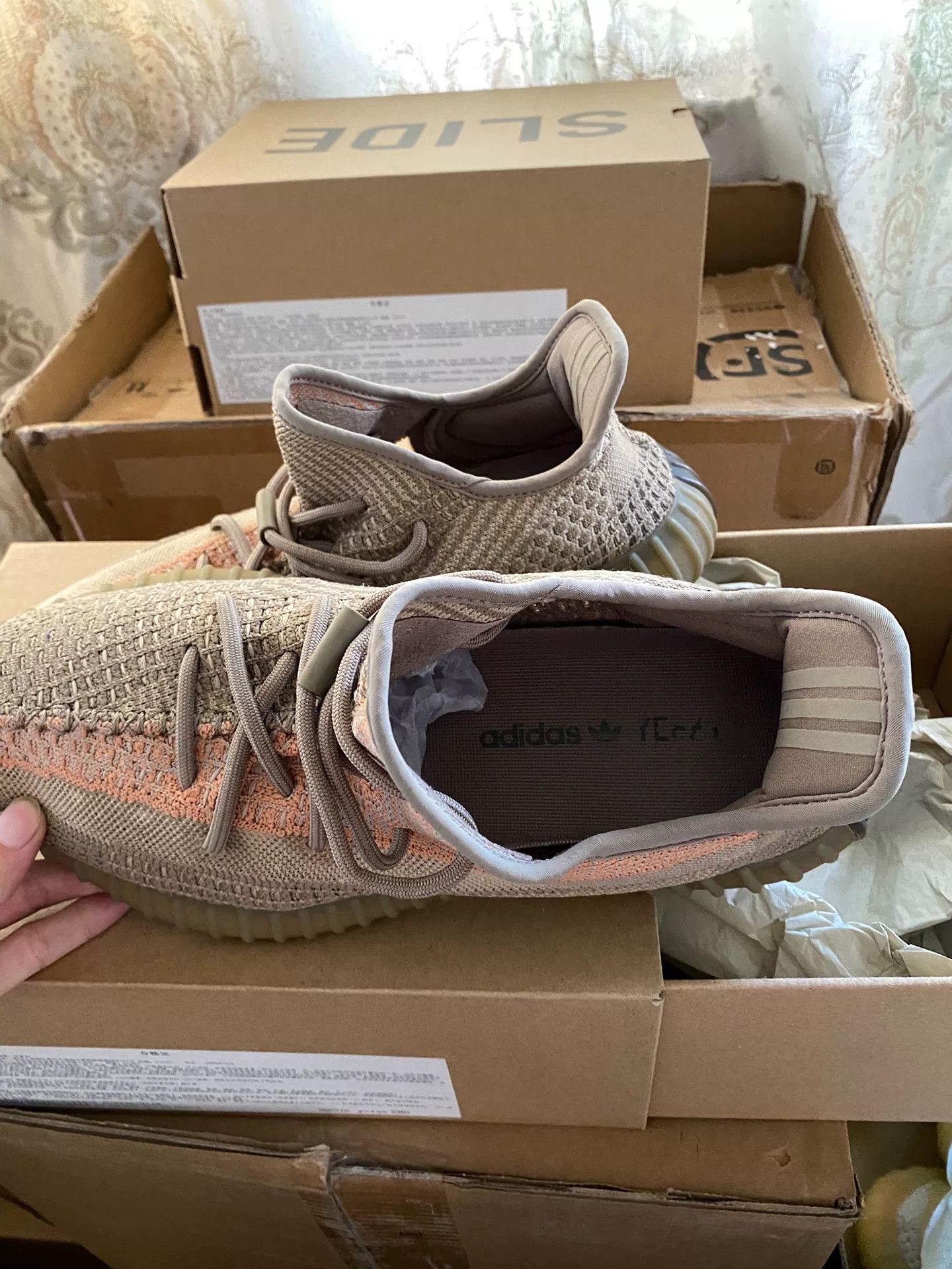 Adidas Adidas YEEZY350 Orange Lowtop Sneakers S Men Size US 10 / EU 43 - 2 Thumbnail