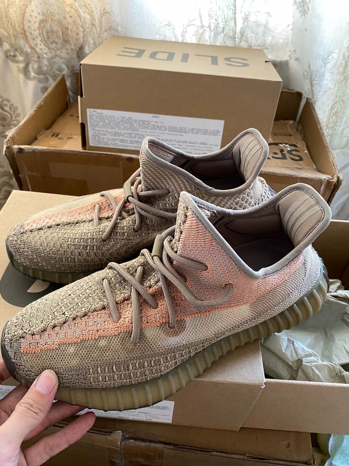 Adidas Adidas YEEZY350 Orange Lowtop Sneakers S Men Size US 10 / EU 43 - 6 Thumbnail