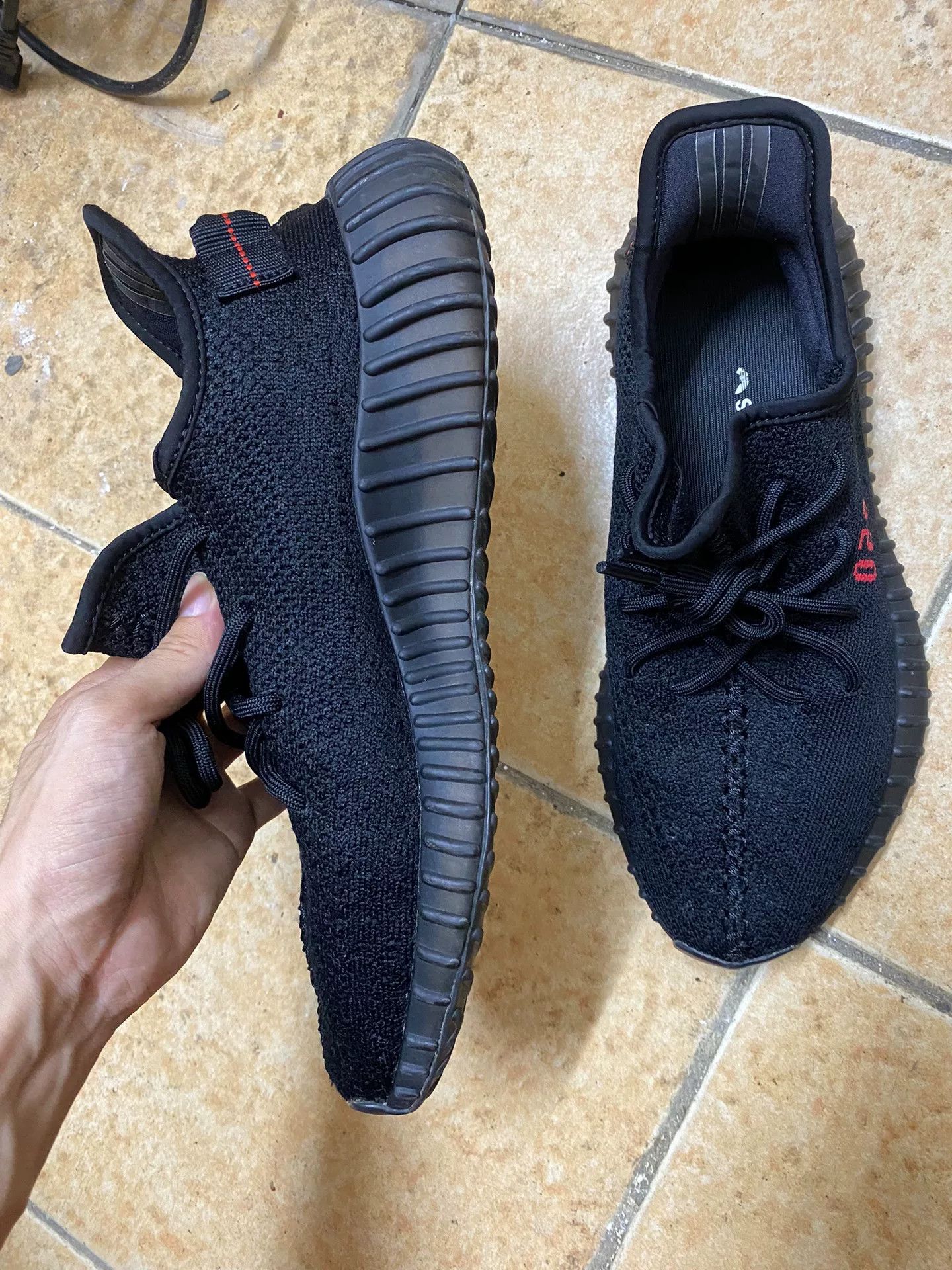 Adidas Adidas YEEZY350 Black Lowtop Sneakers 42 Men Size US 9 / EU 42 - 6 Thumbnail