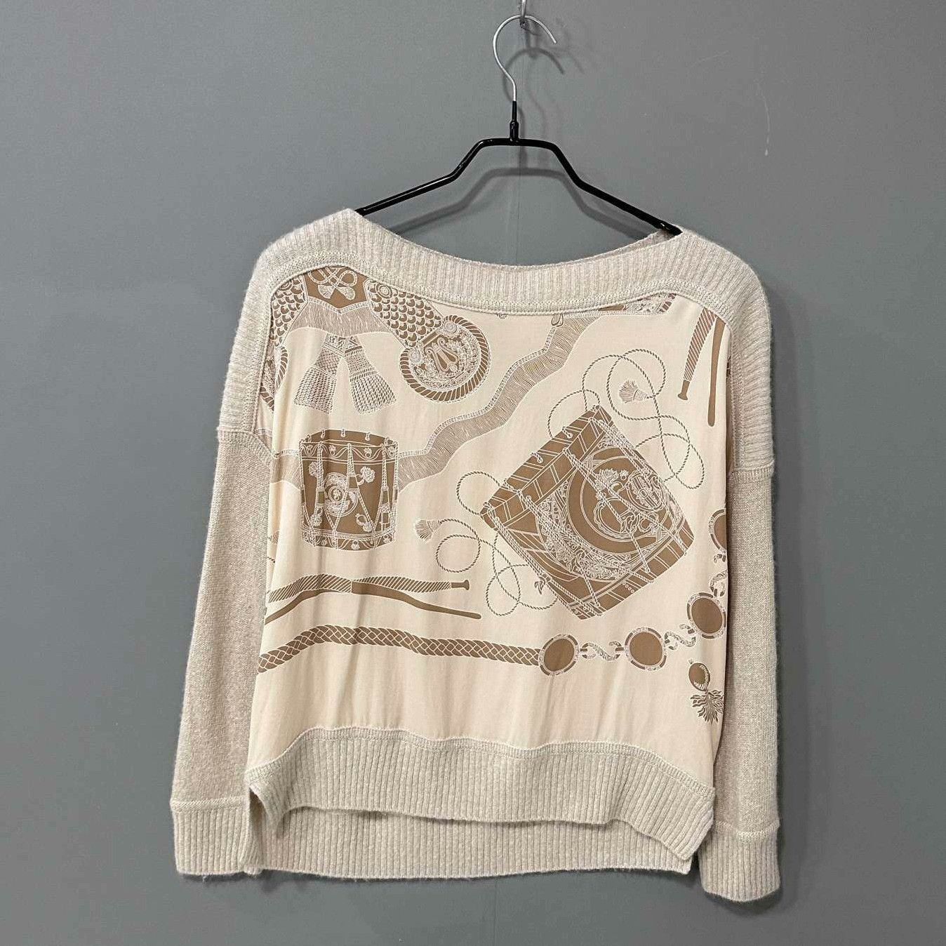 Hermes Hermes Knit Printed Sweater it_36 Women Size XS / US 0-2 / IT 36-38 - 2 Thumbnail