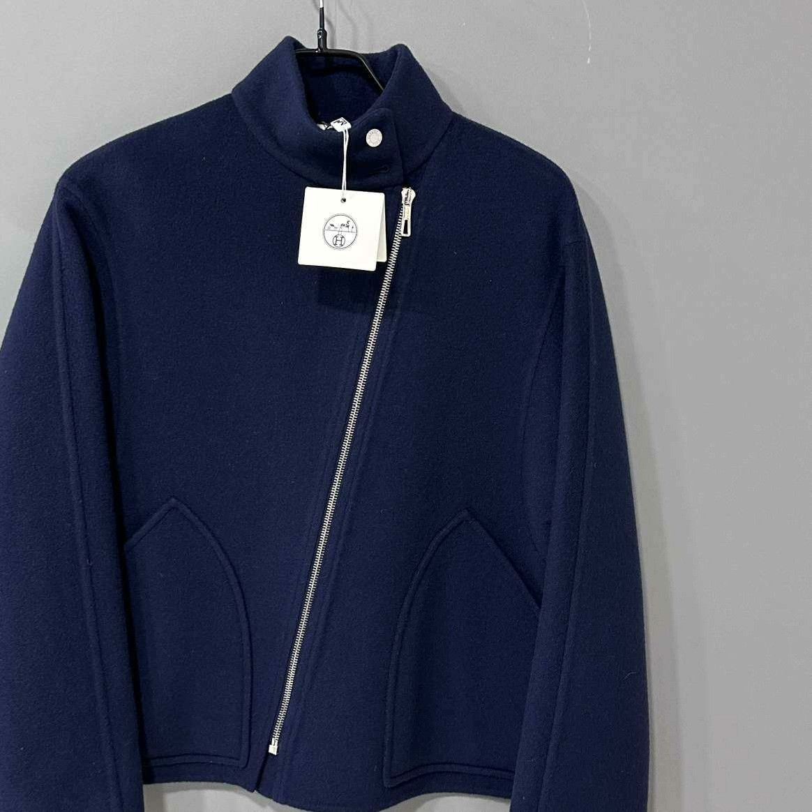 Hermes Hermes Blue Jacket it_34 Women Size XXS / US 00 / IT 34 - 2 Thumbnail