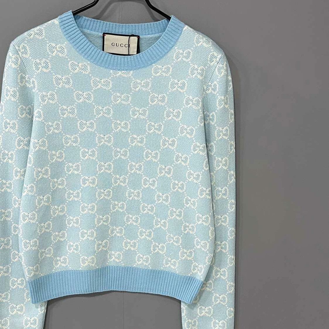 Gucci Gucci Knit Blue Sweater M Women Size M / US 6-8 / IT 42-44 - 2 Thumbnail