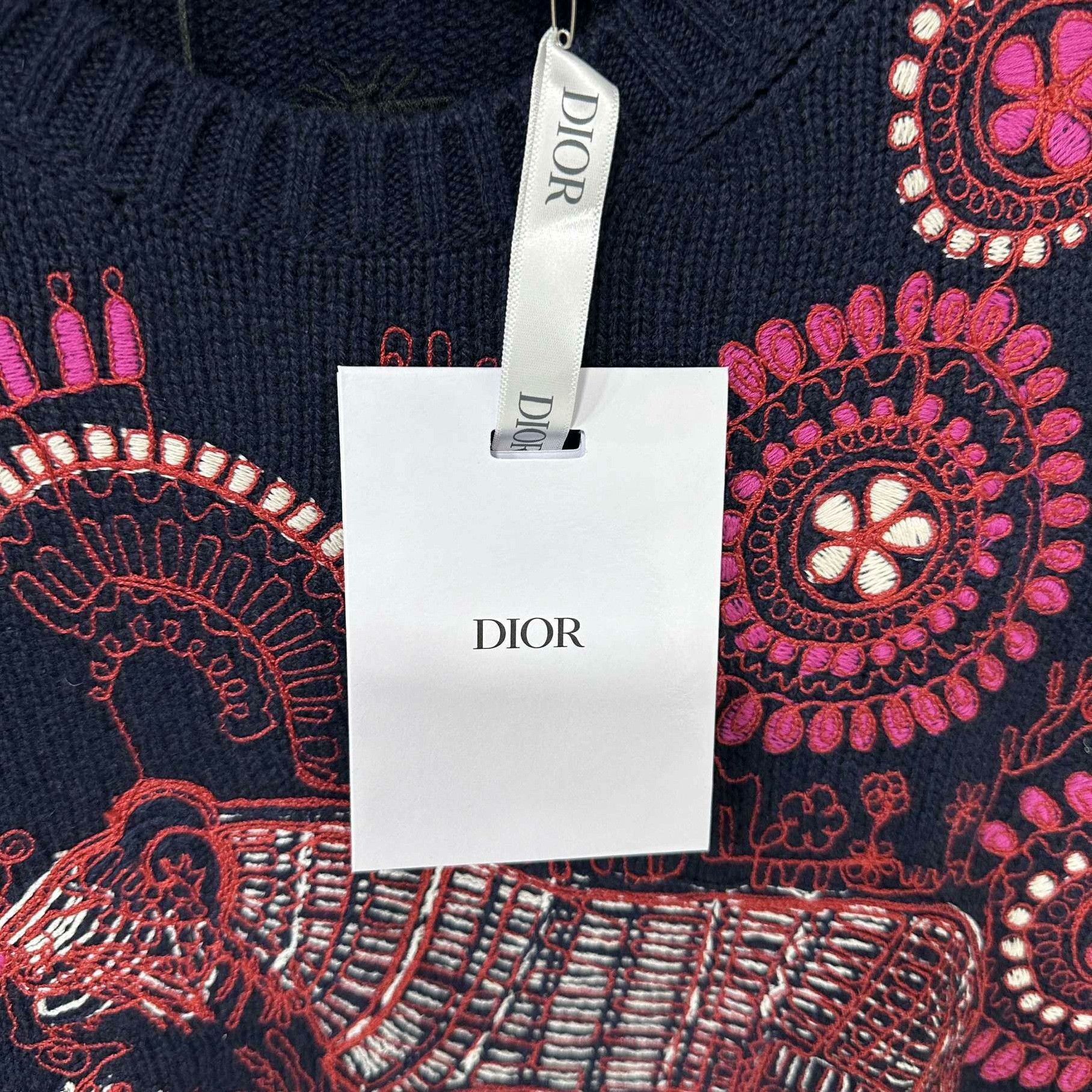 Dior Dior Retro Embroidered Sweater M Women Size M / US 6-8 / IT 42-44 - 5 Thumbnail