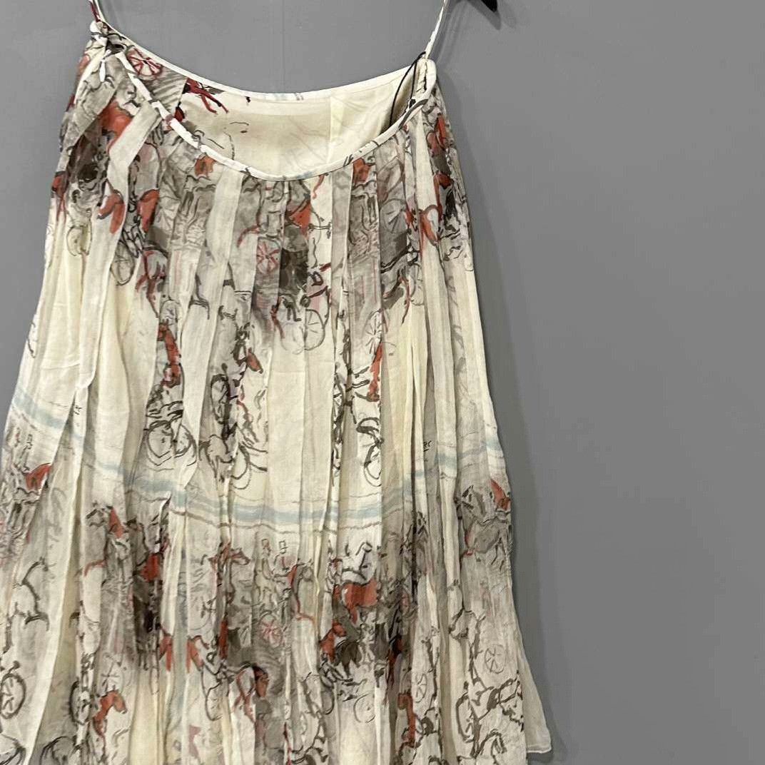 Hermes Hermes Silk Printed Skirt 36 Women Size 36" / US 14 / IT 50 - 5 Thumbnail