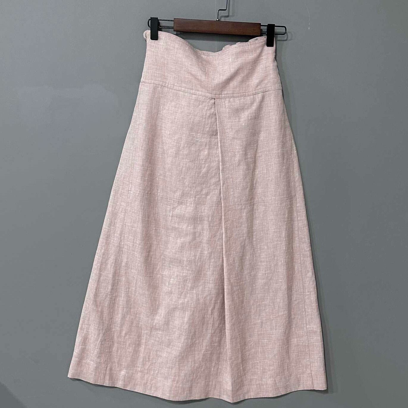 Loro Piana Loro Piana Linen Skirt 38 Women Size 38" / US 16 / IT 52 - 3 Thumbnail